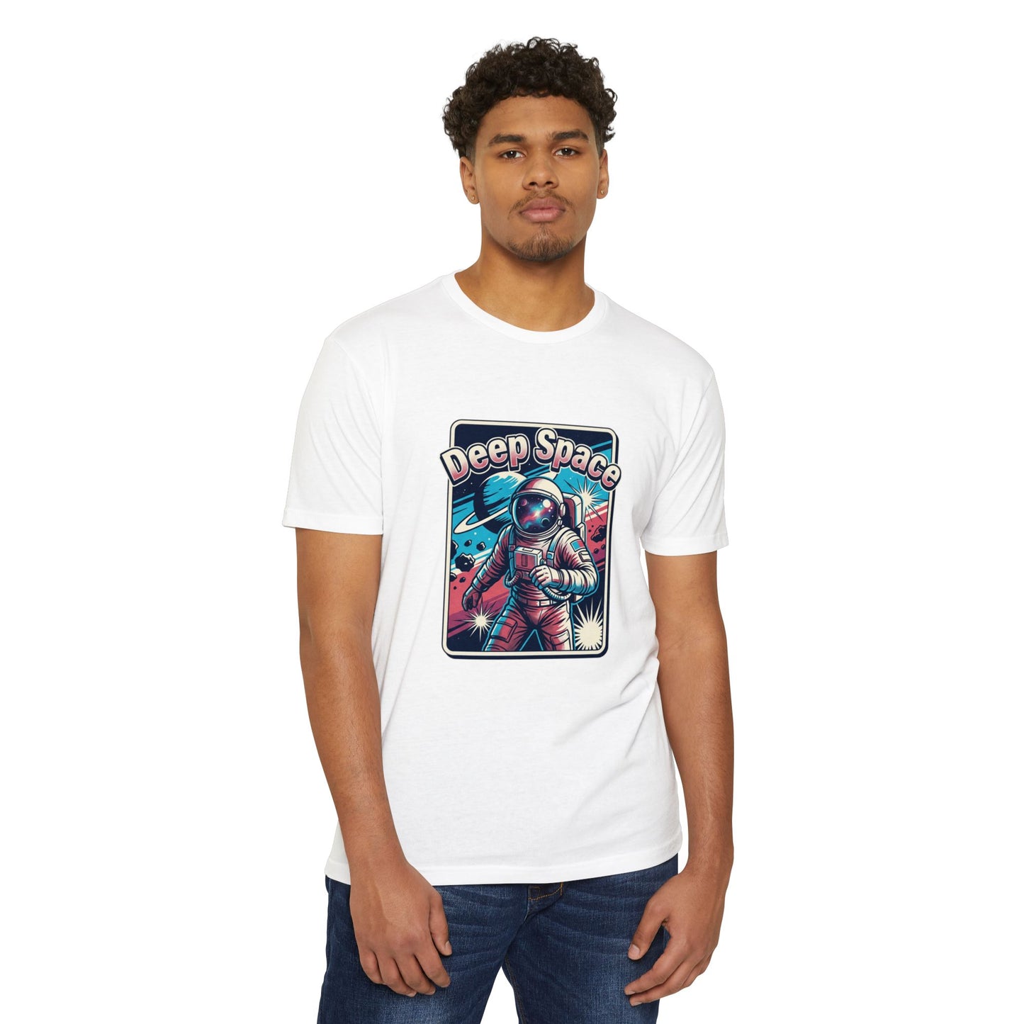 Deep Space Astronaut T-Shirt — Retro Space Exploration Tee