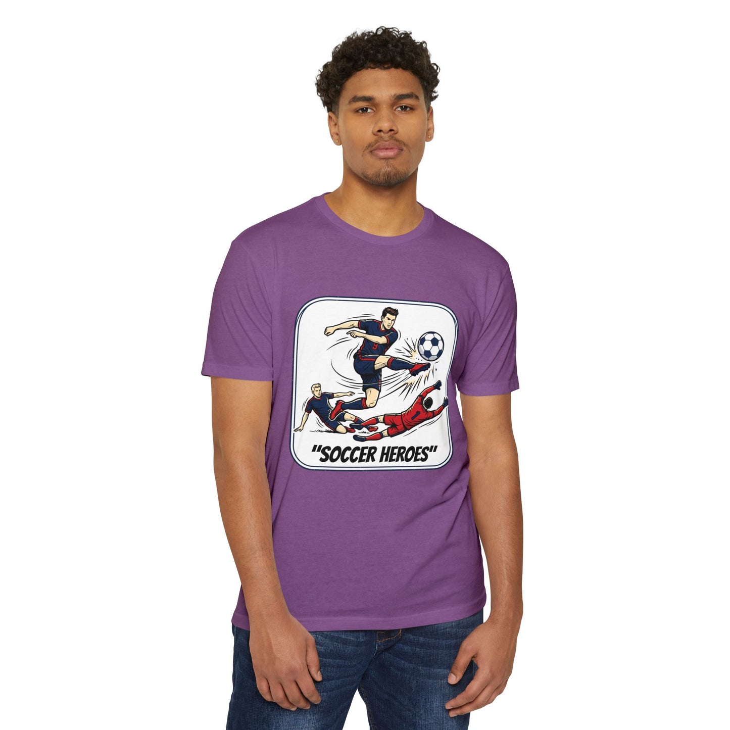 Soccer Heroes T-Shirt — Vintage Comic Soccer Graphic Tee