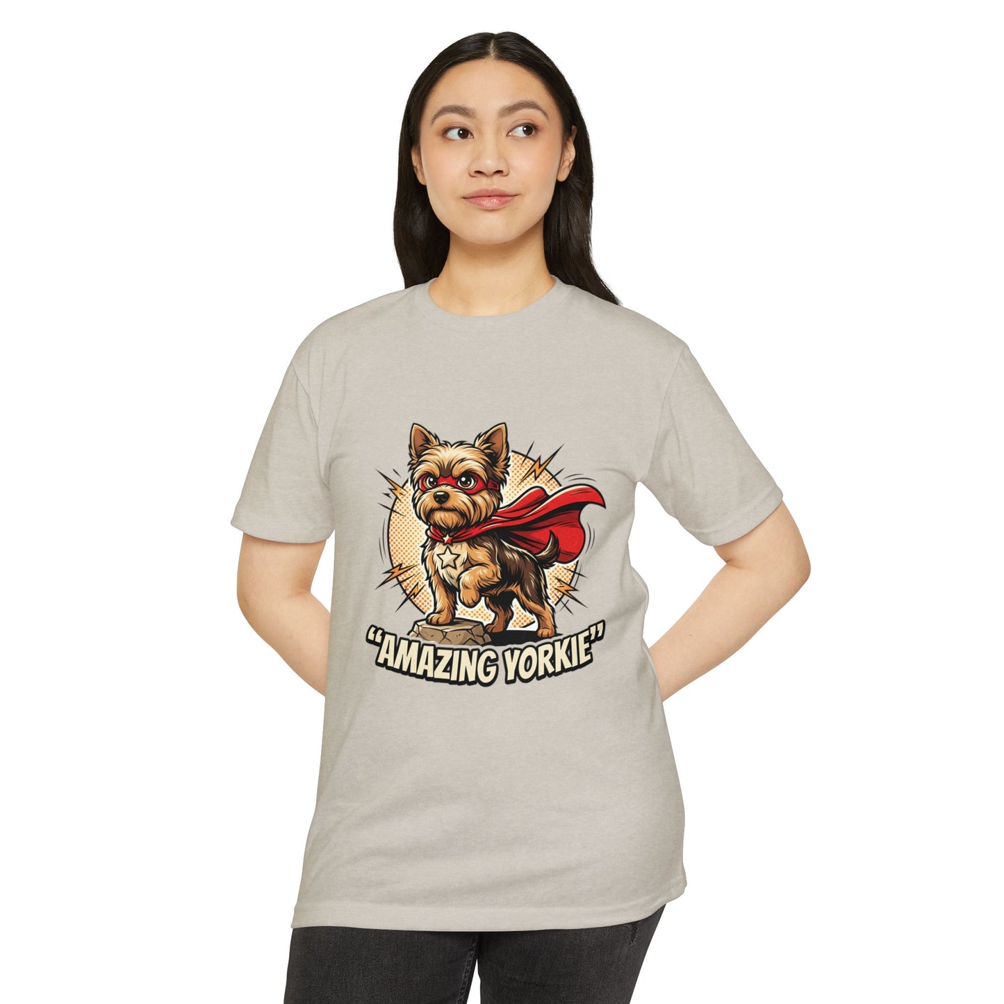 Yorkie Superhero T-Shirt — Cute Yorkshire Terrier Graphic Tee
