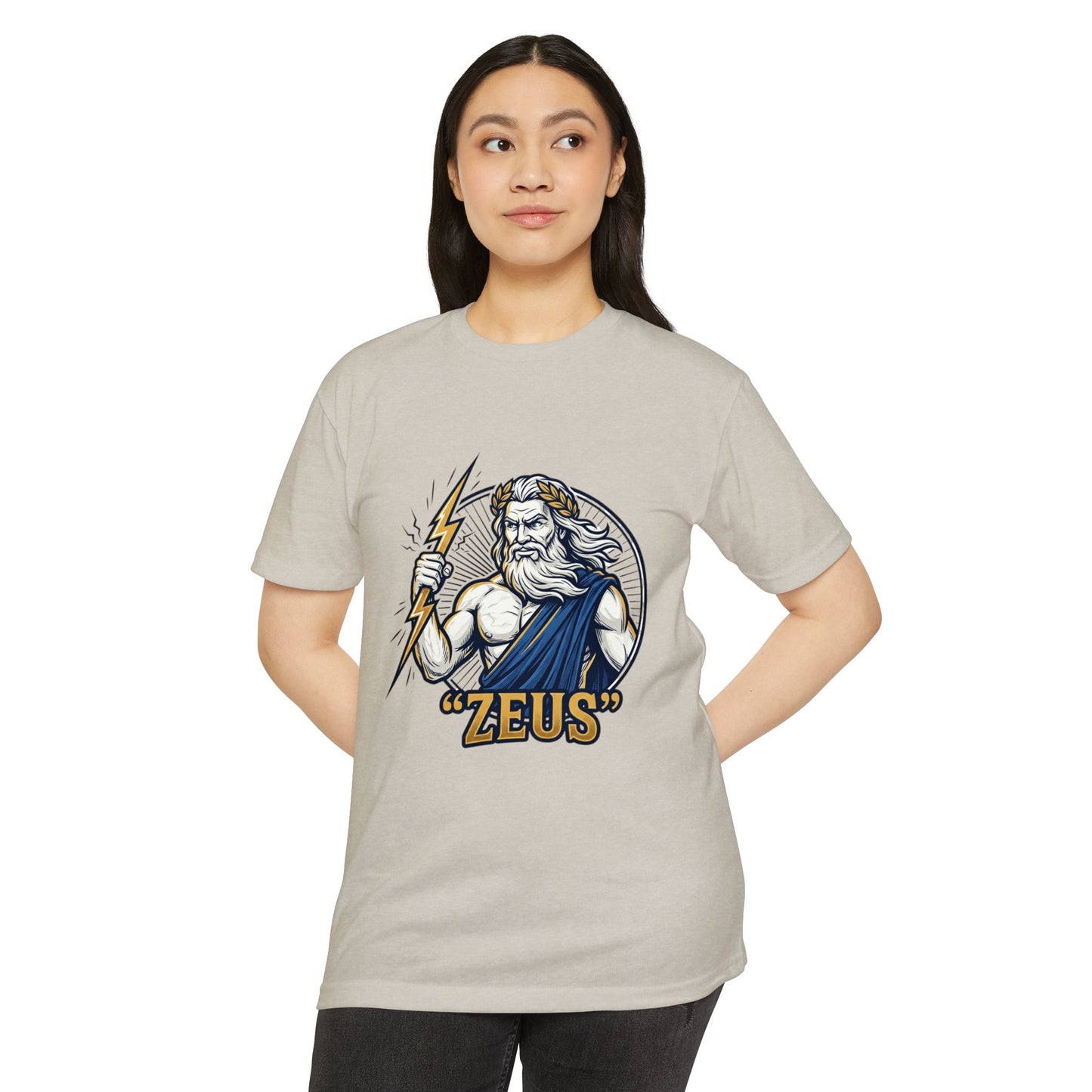 Zeus Lightning Graphic T‑Shirt — Mythology Greek God Tee