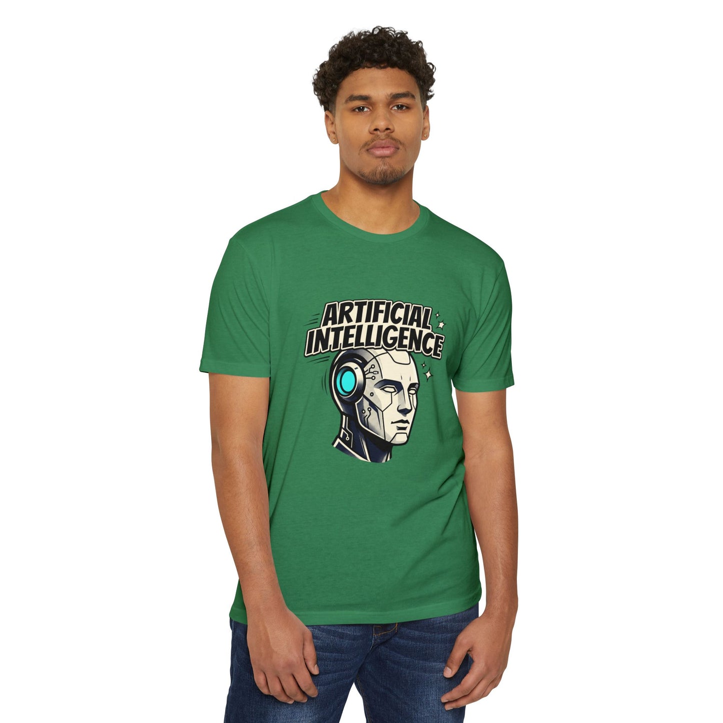 Artificial Intelligence Robot Tee — AI Head Graphic T-Shirt