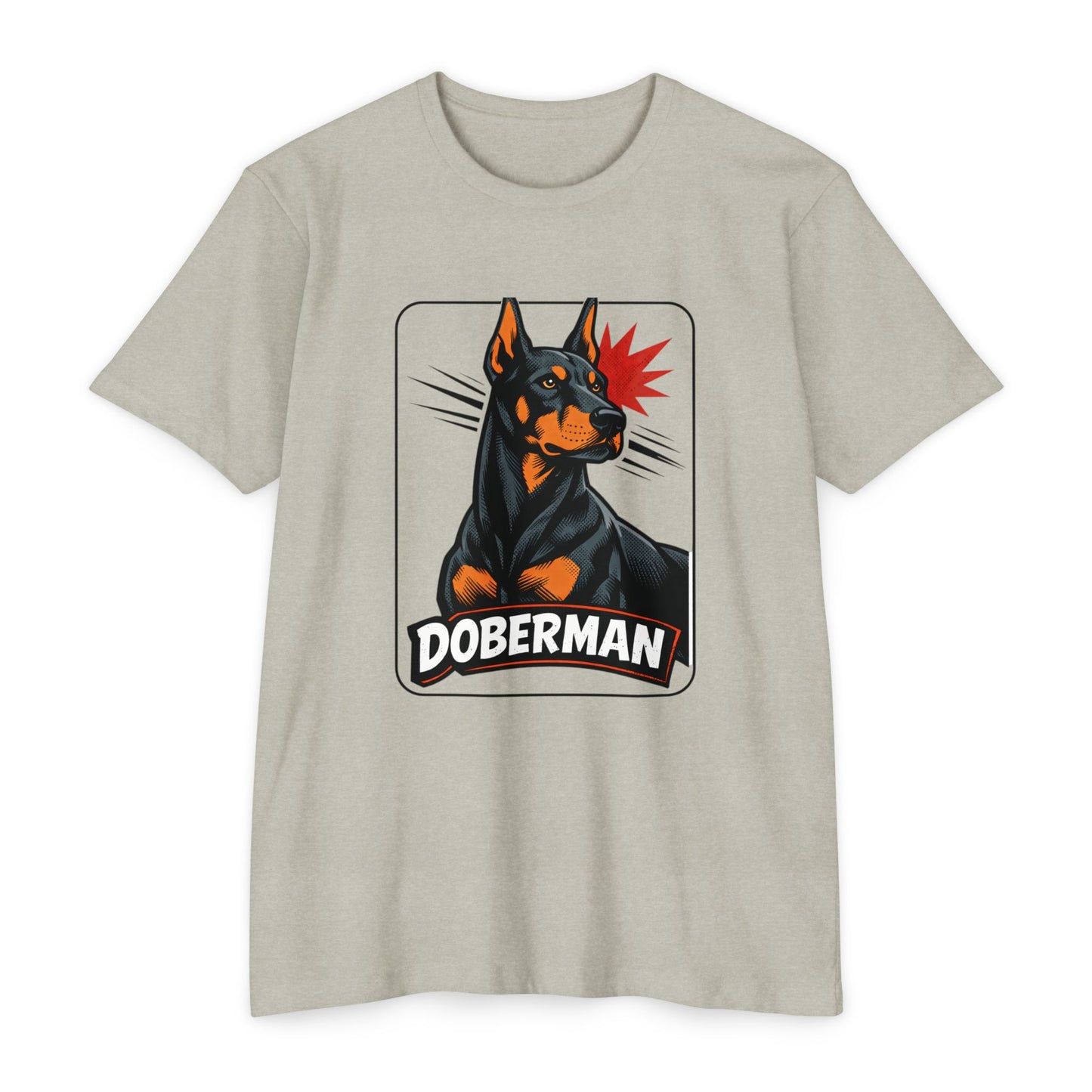 Doberman Graphic T-Shirt — Bold Vintage Canine Design