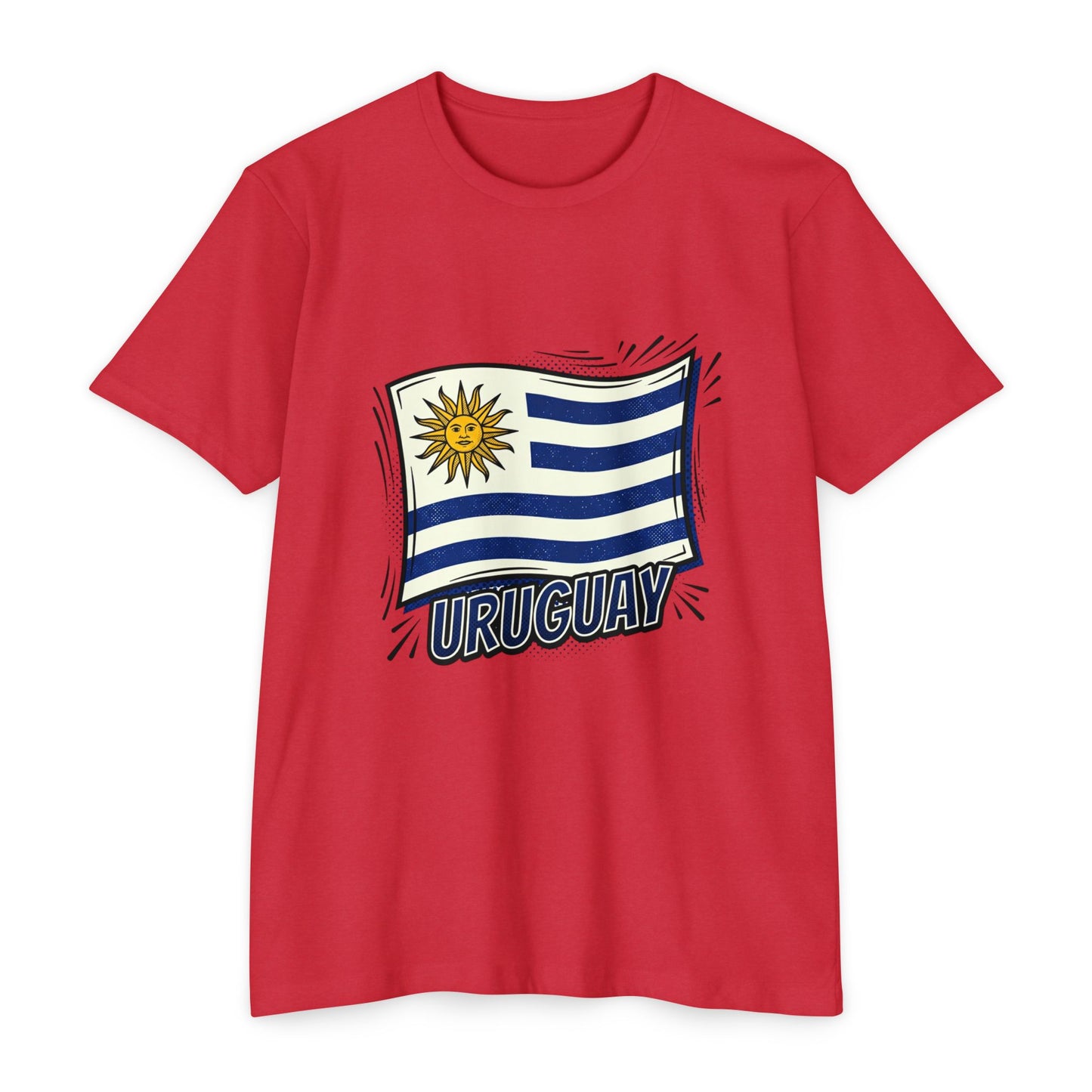 Uruguay Flag Retro Sun & Stripes T-Shirt