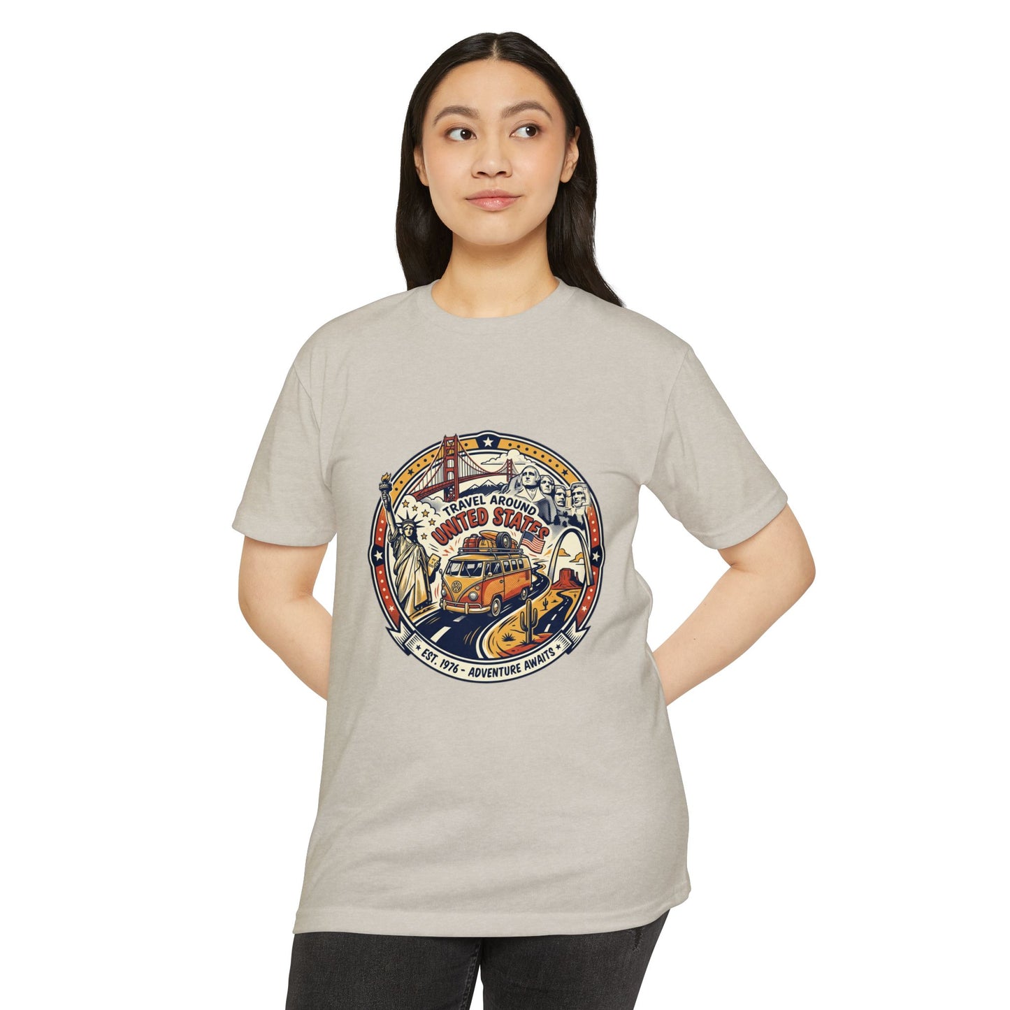 Vintage 'Travel Around the World' Road Trip T-Shirt