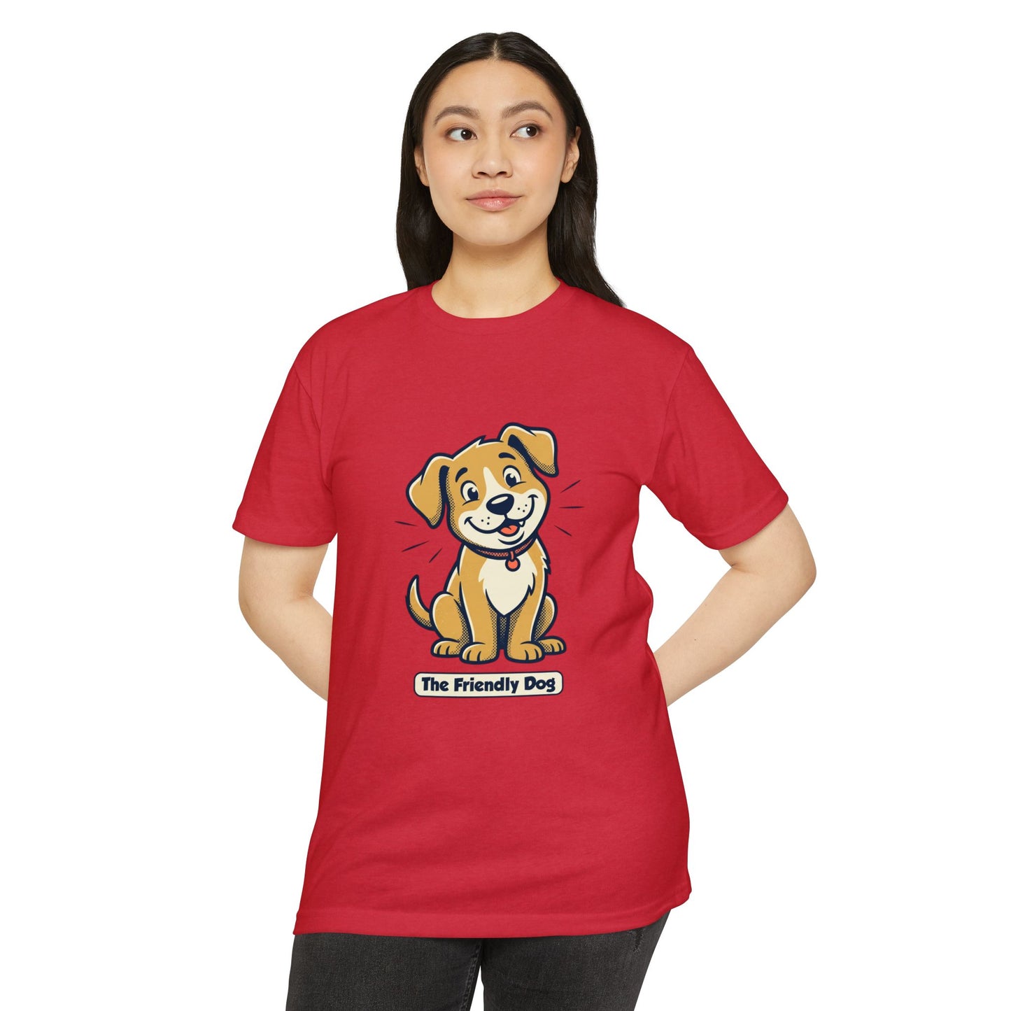 Friendly Dog T-Shirt – Cute Cartoon Puppy "The Friendly Dog" Tee