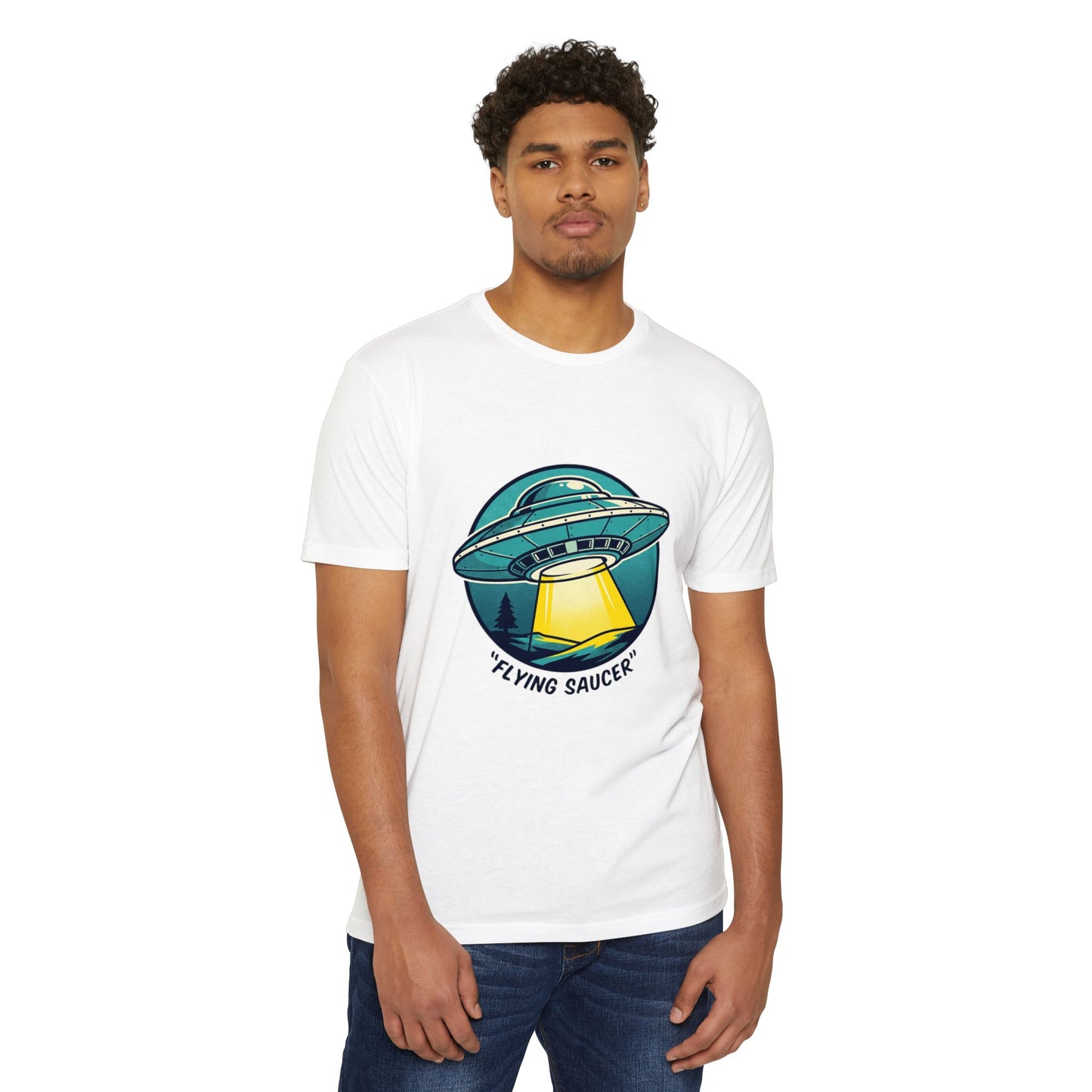 Retro Flying Saucer UFO T-Shirt — Vintage Space Graphic Tee