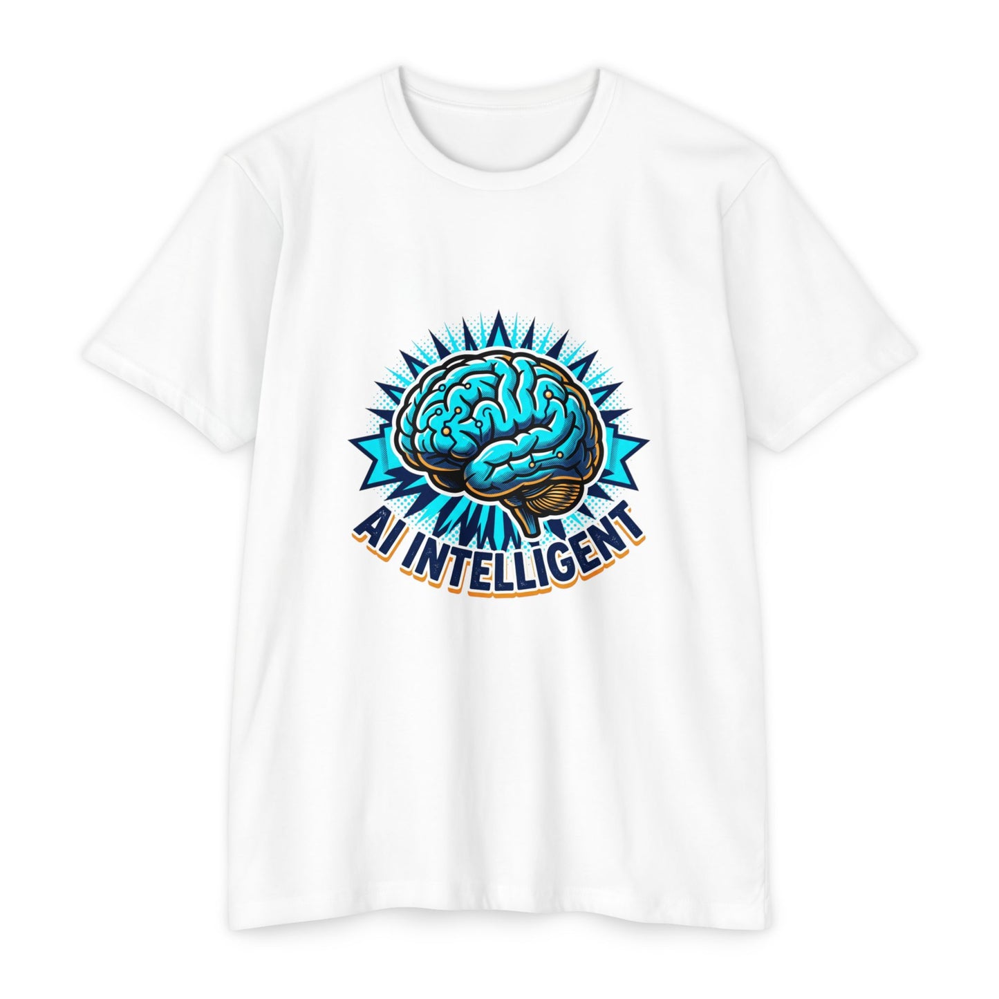 AI Intelligent Brain Graphic T-Shirt — Futuristic Tech Design for AI Enthusiasts