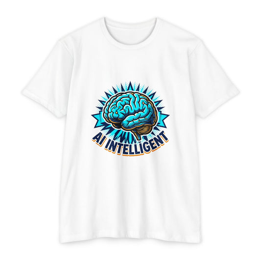 AI Intelligent Brain Graphic T-Shirt — Futuristic Tech Design for AI Enthusiasts