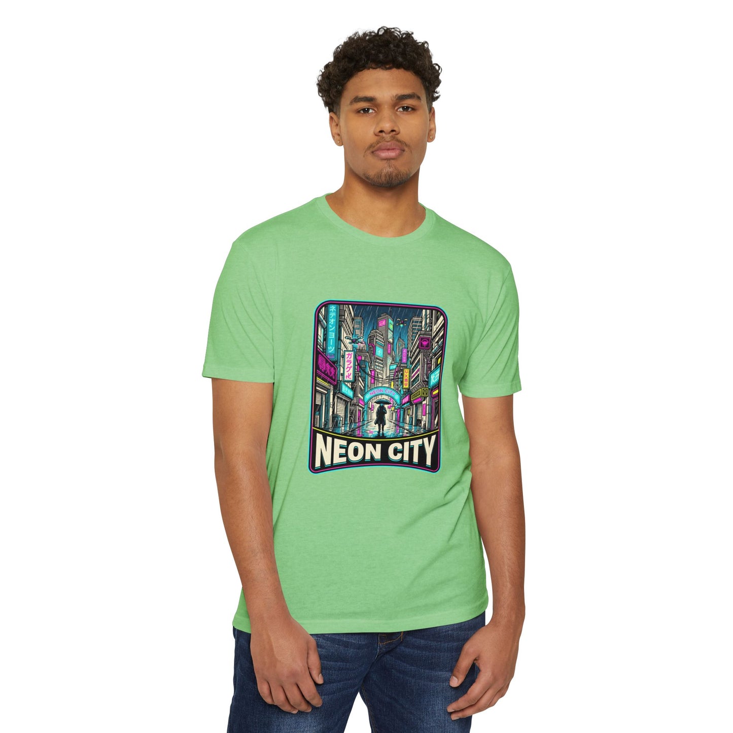 Neon City Retro Cyberpunk T-Shirt — Retro Cyberpunk Streetwear Tee