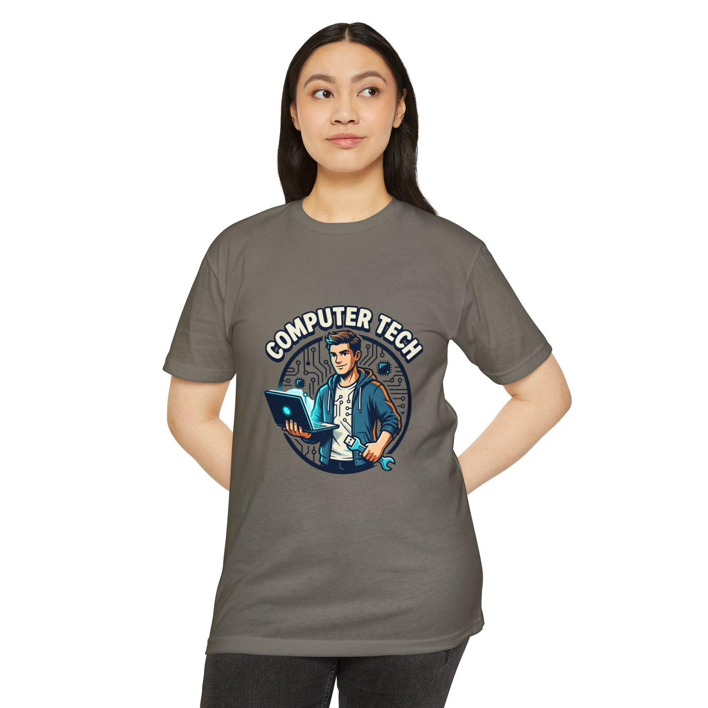 Computer Tech T-Shirt — Retro IT Technician Graphic Tee