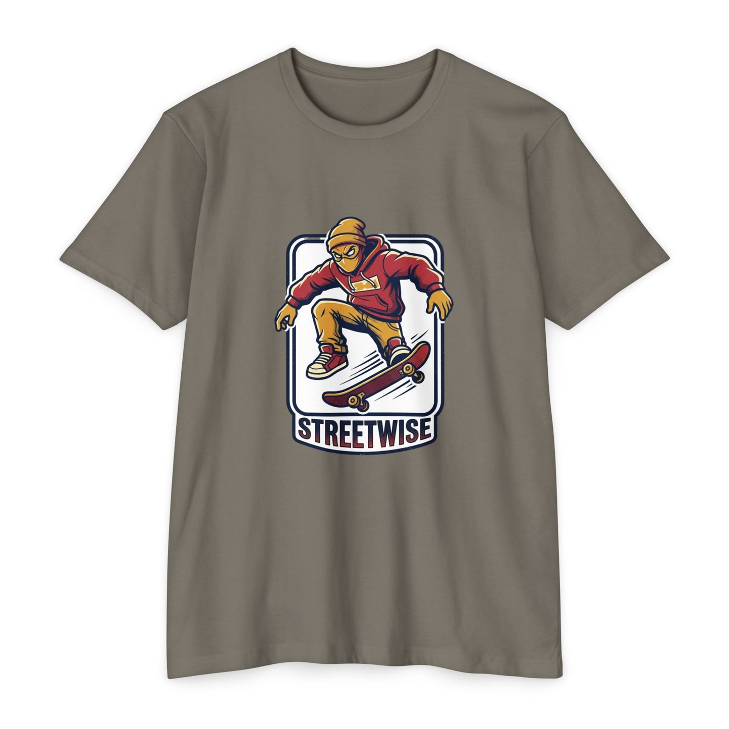 Retro Skateboarder Streetwise T‑Shirt — Vintage Skate Graphic Tee