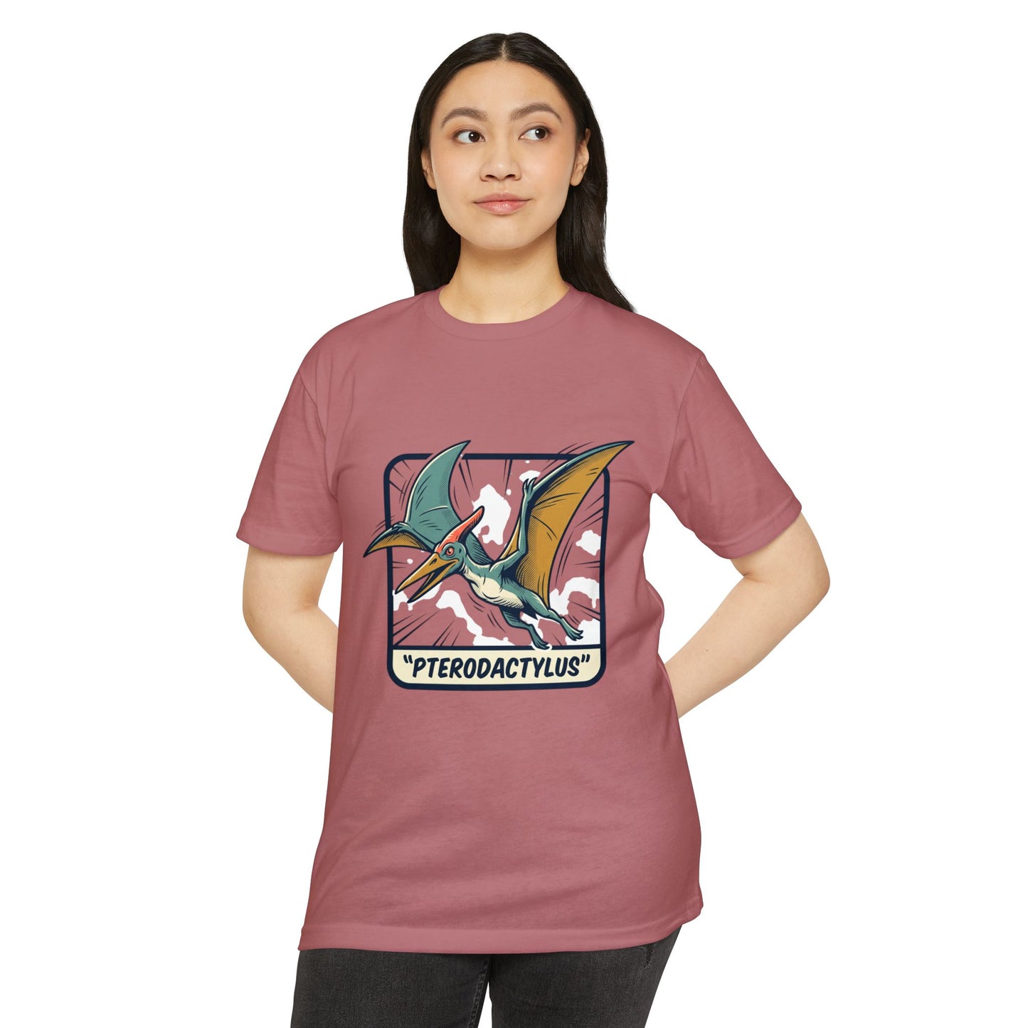 Vintage Pterodactylus Dino T-Shirt — Retro Dinosaur Graphic Tee