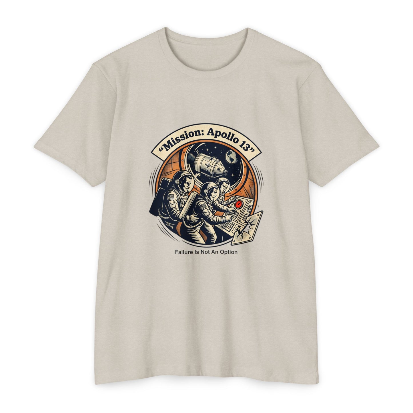 Apollo 13 Retro Space T-Shirt — "Mission: Apollo 13" Astronaut Patch Tee