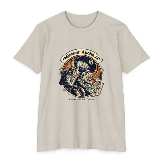 Apollo 13 Retro Space T-Shirt — "Mission: Apollo 13" Astronaut Patch Tee