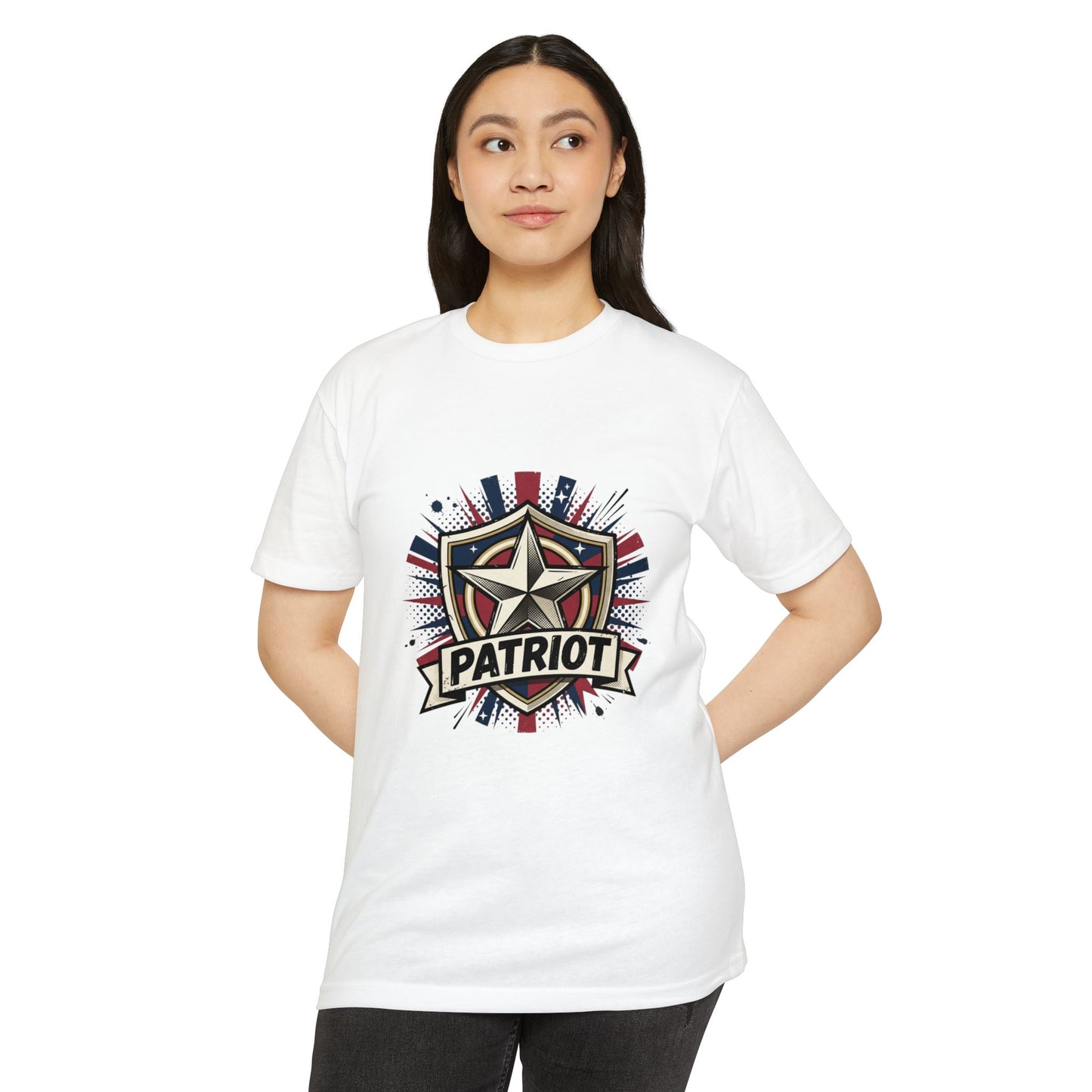 Patriot Shield T-Shirt — Vintage American Star Graphic Tee