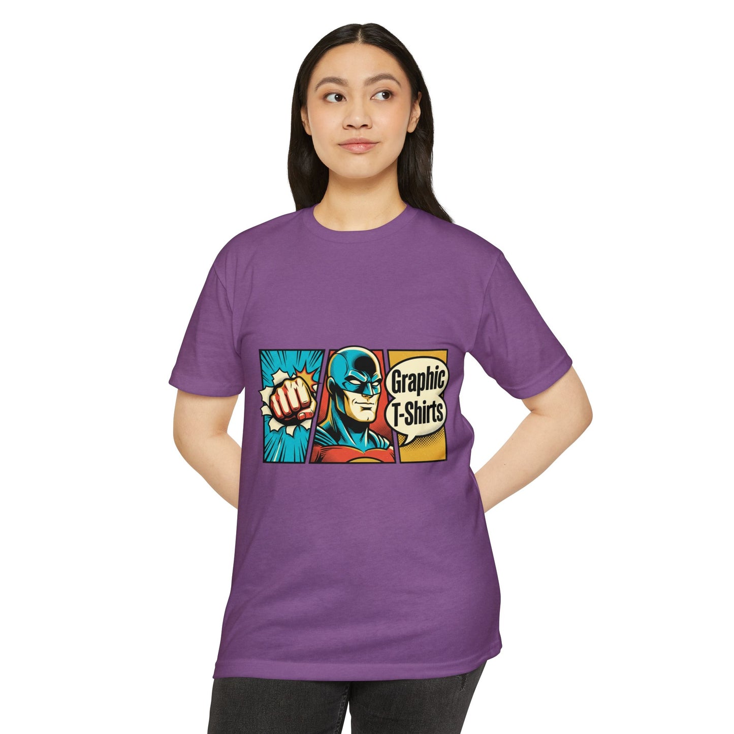 Retro Comic Superhero T-Shirt — Pop Art Graphic Tee