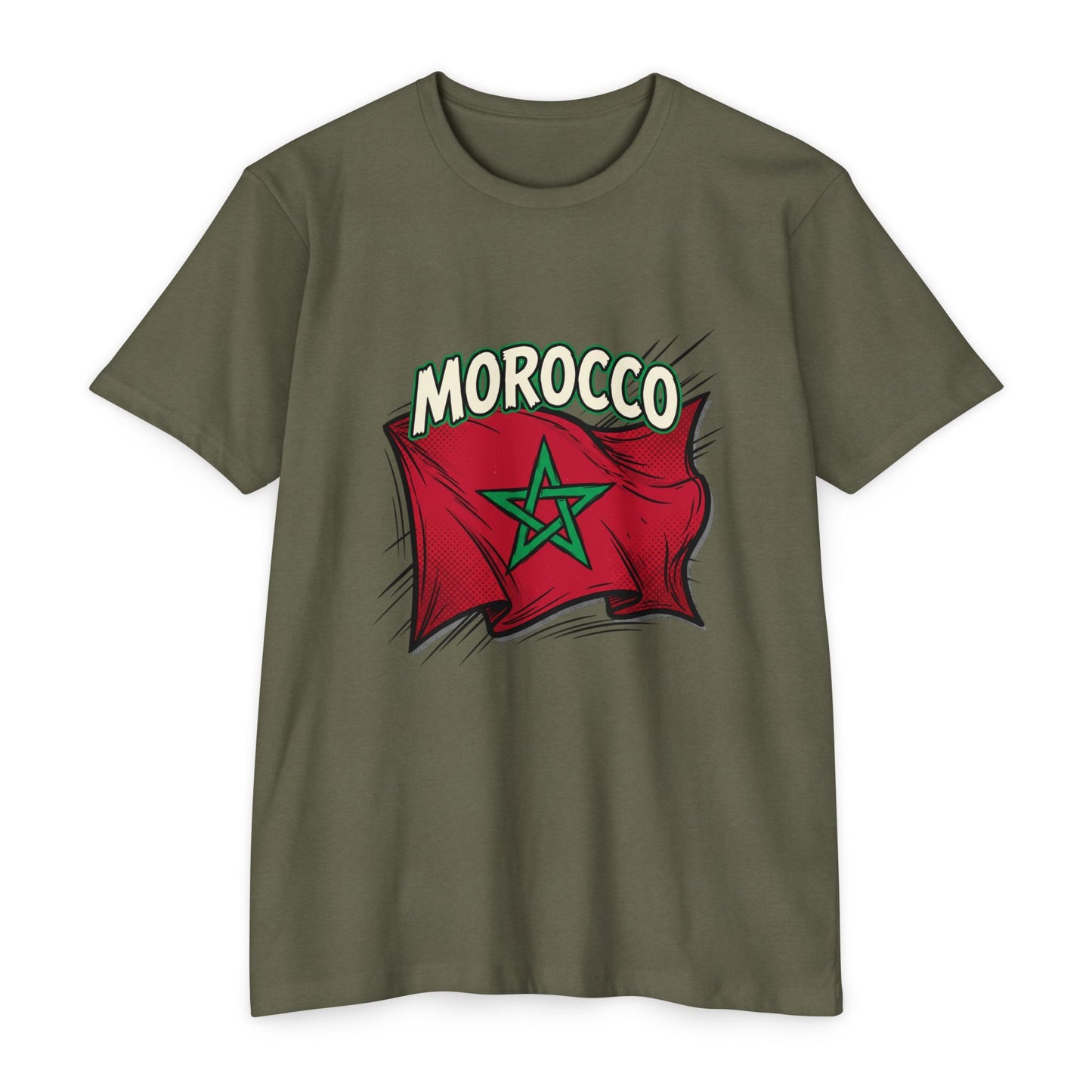 Morocco Flag Vintage Graphic T-Shirt — Moroccan Pride Tee