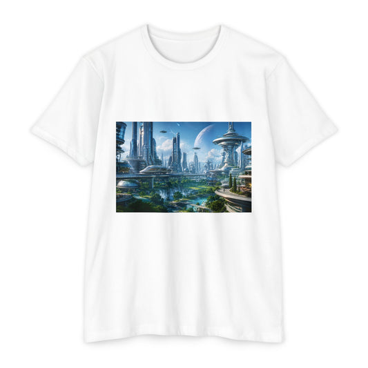 Futuristic Cityscape Sci‑Fi Skyline T-Shirt