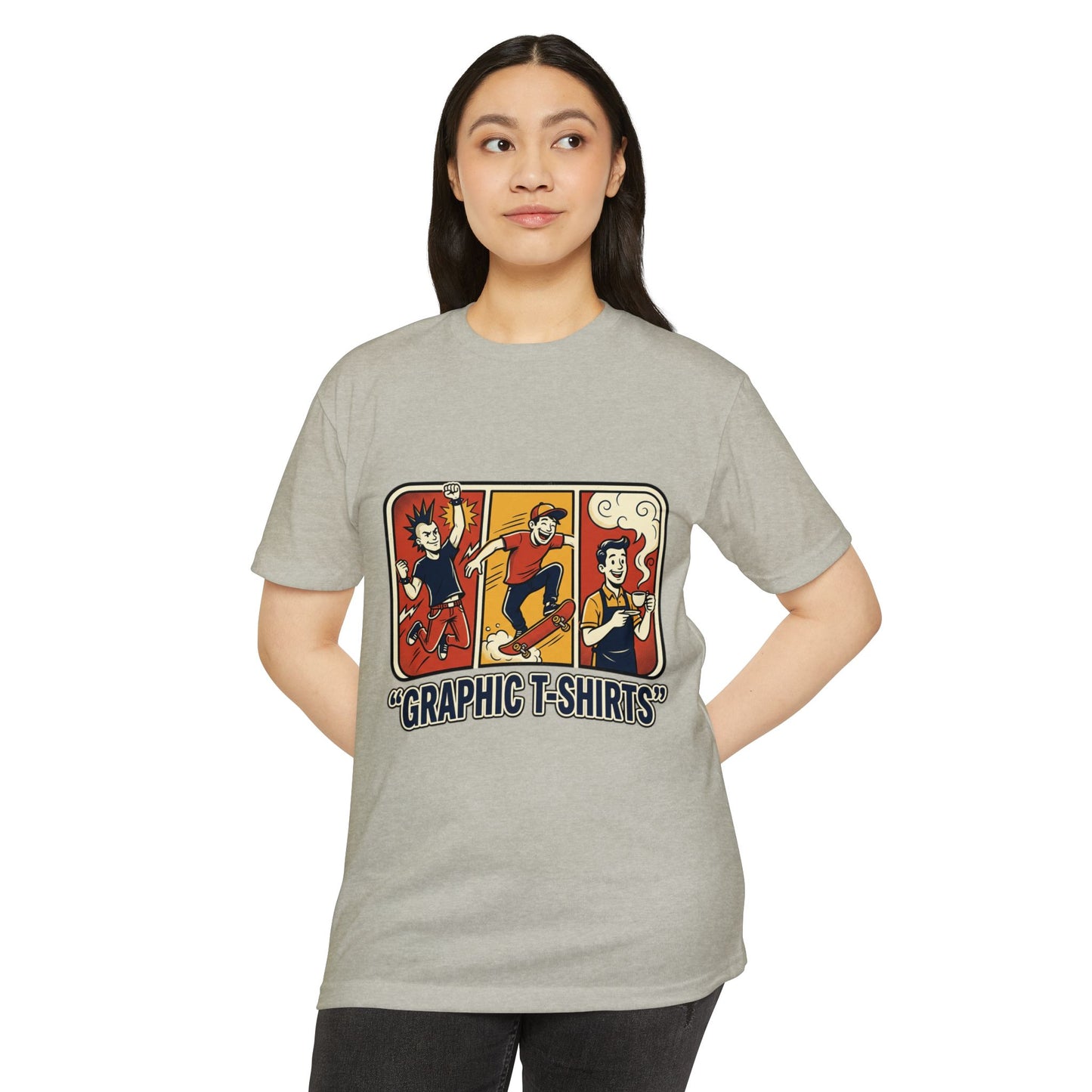 Retro Skateboard Graphic T-Shirt — Vintage Cartoon Skate Tee