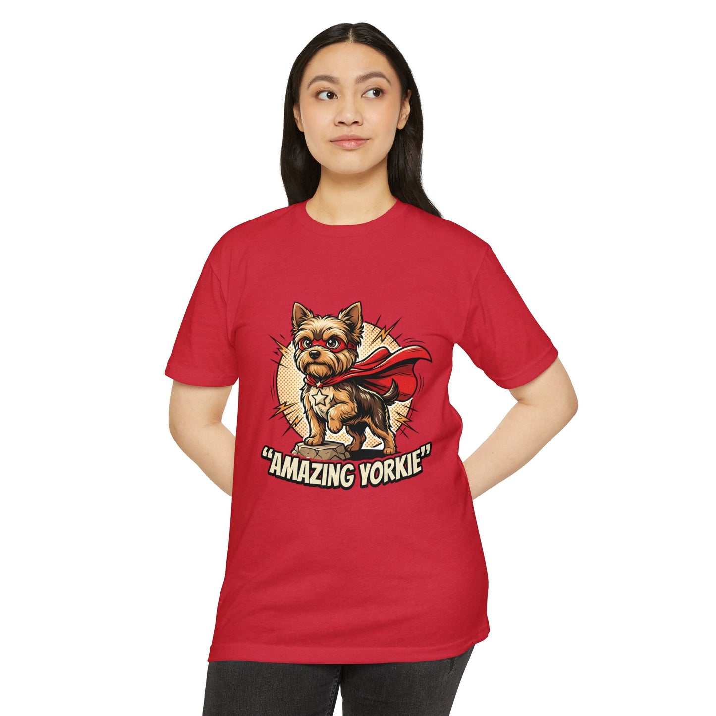 Yorkie Superhero T-Shirt — Cute Yorkshire Terrier Graphic Tee