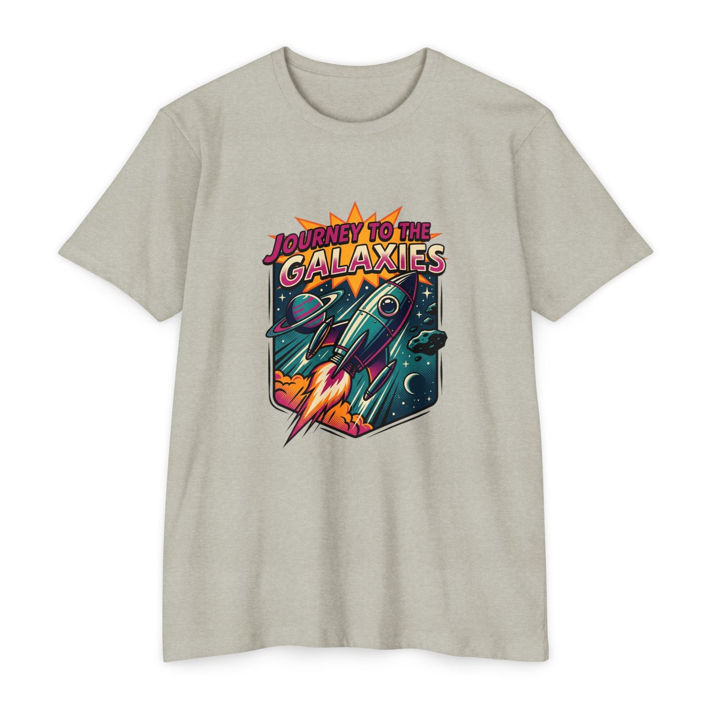 Journey to the Galaxies T-Shirt — Retro Rocket Space Tee