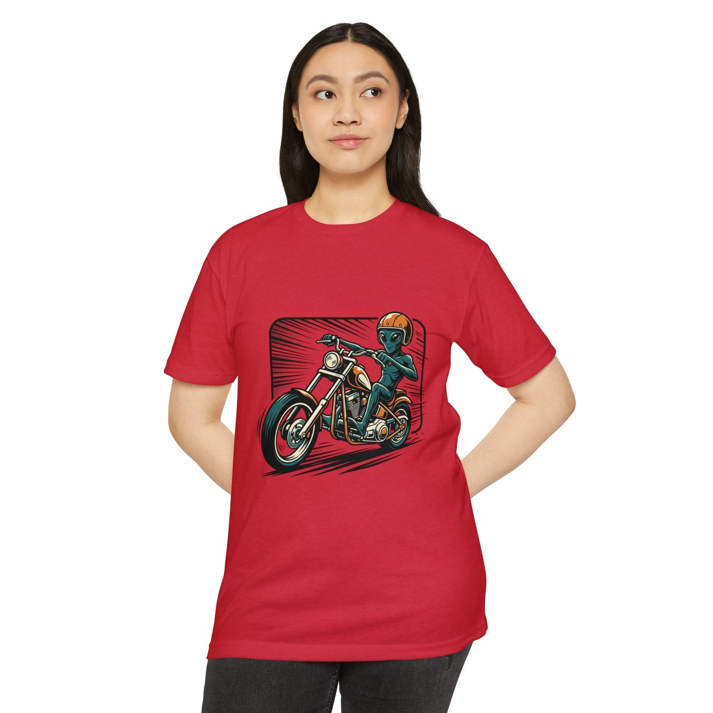 Motorcycle Rider Graphic T-Shirt — Retro Biker Design