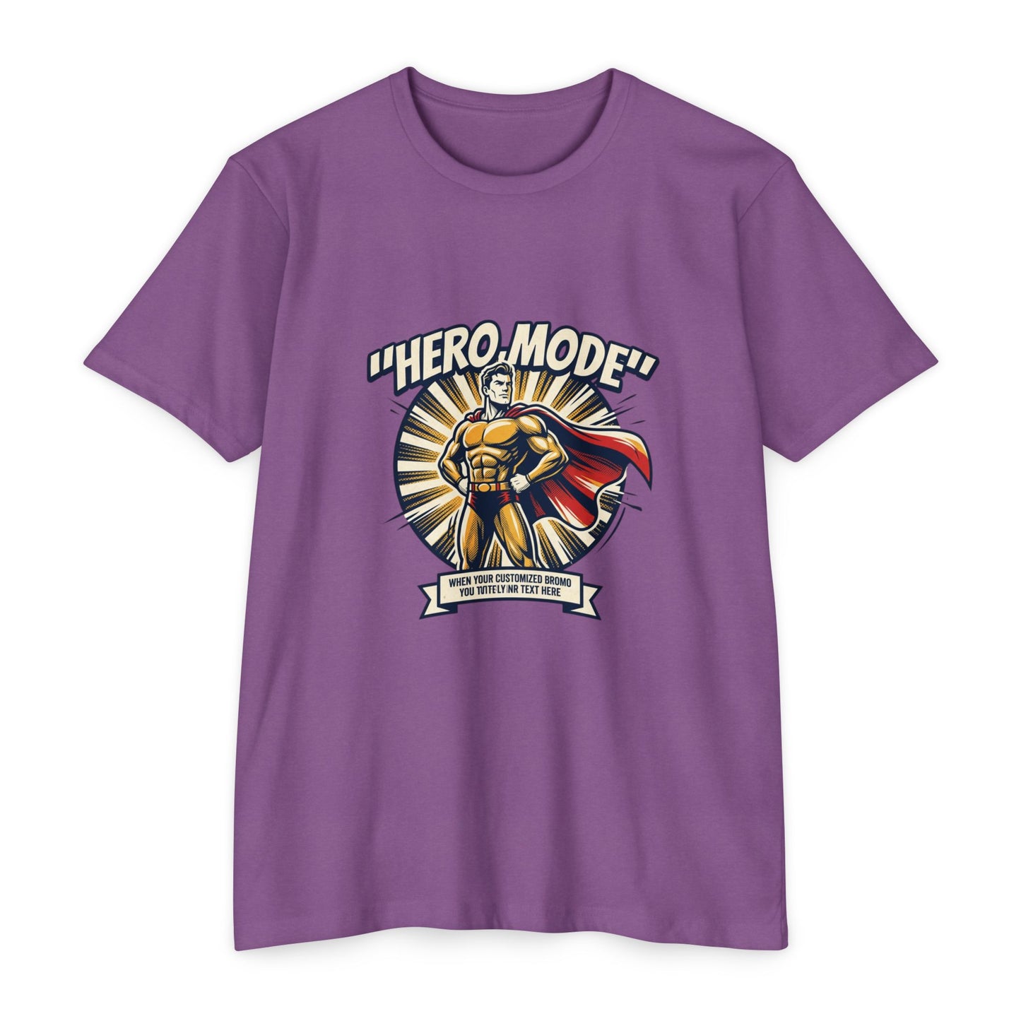 Hero Mode T-Shirt – Superhero Graphic Tee with "Hero Mode" Slogan