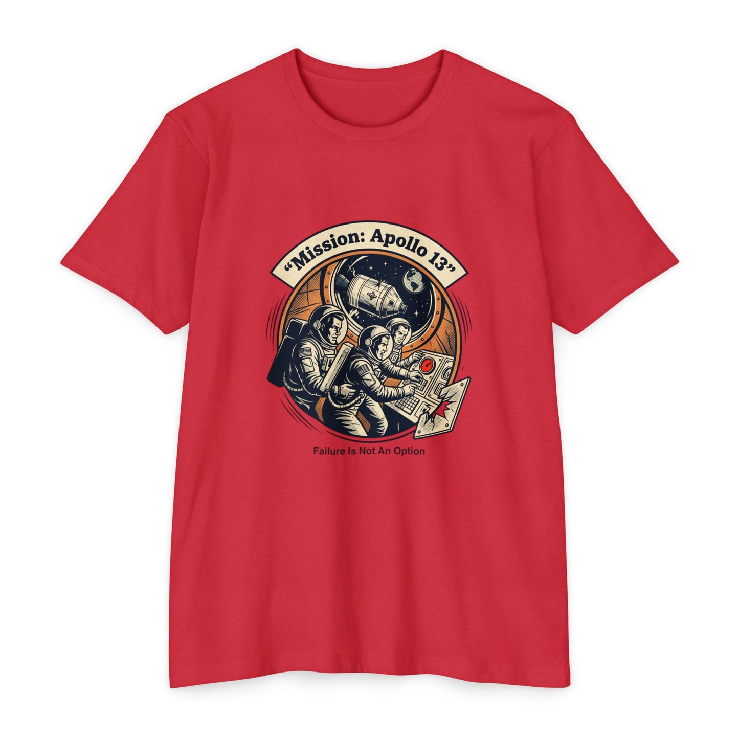 Apollo 13 Retro Space T-Shirt — "Mission: Apollo 13" Astronaut Patch Tee