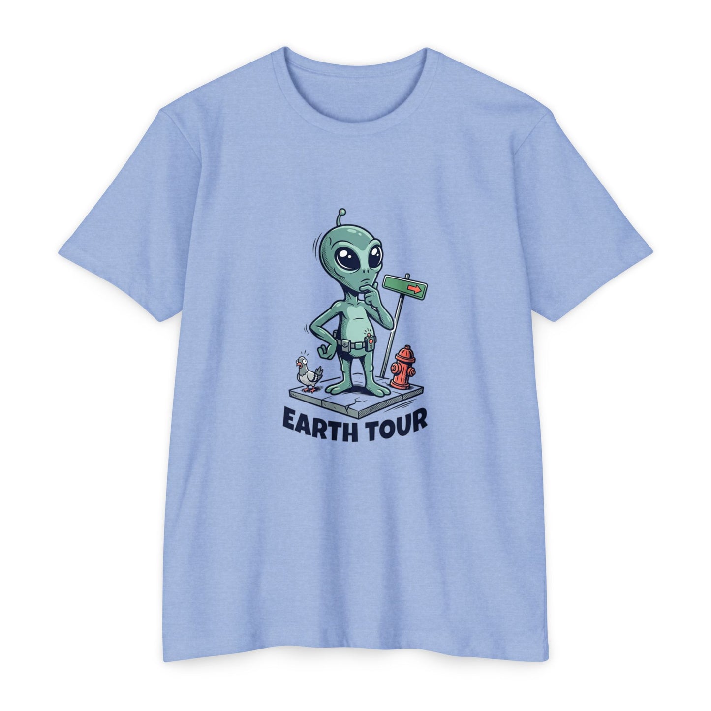 Alien 'Earth Tour' T-Shirt — Cute Space Visitor Graphic Tee