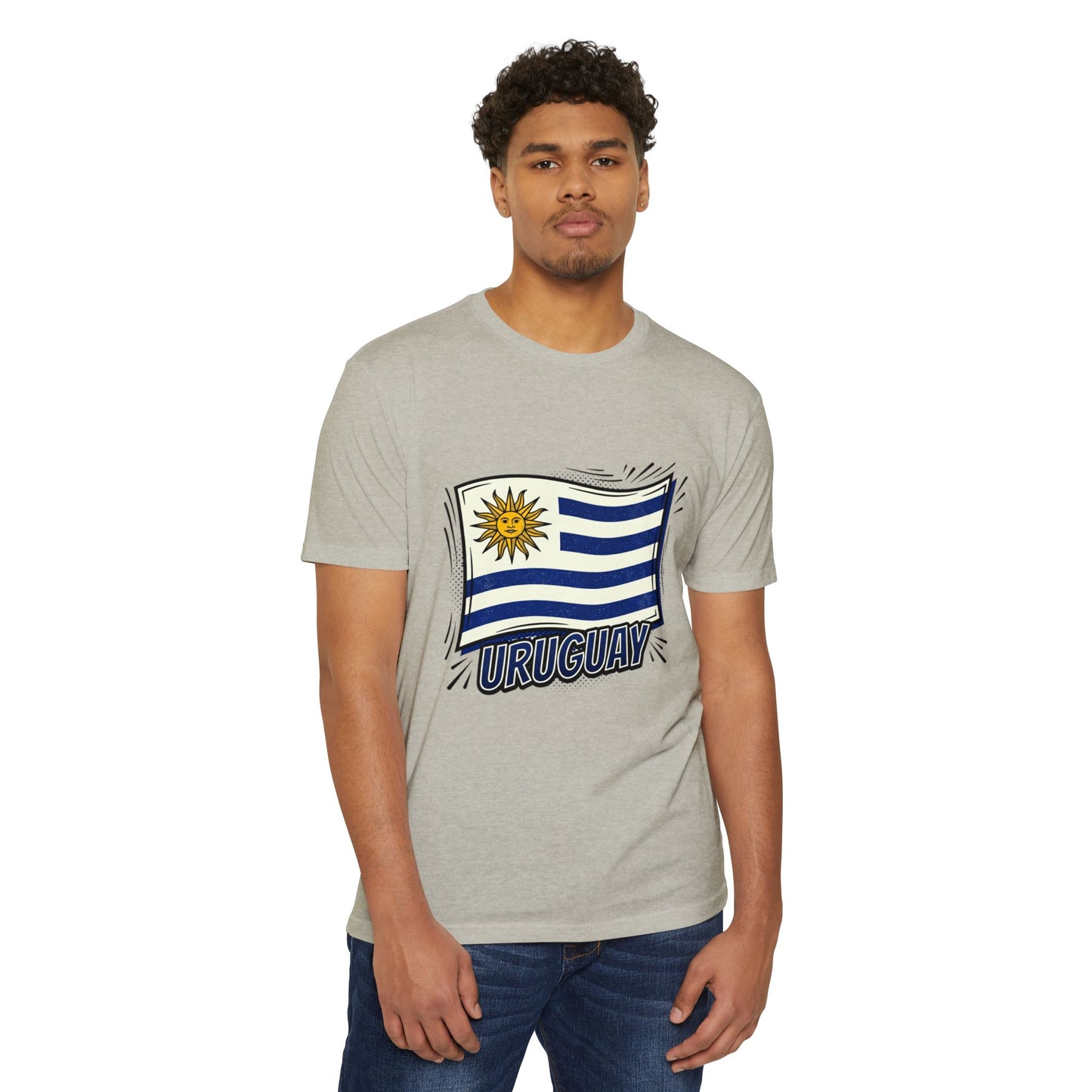 Uruguay Flag Retro Sun & Stripes T-Shirt