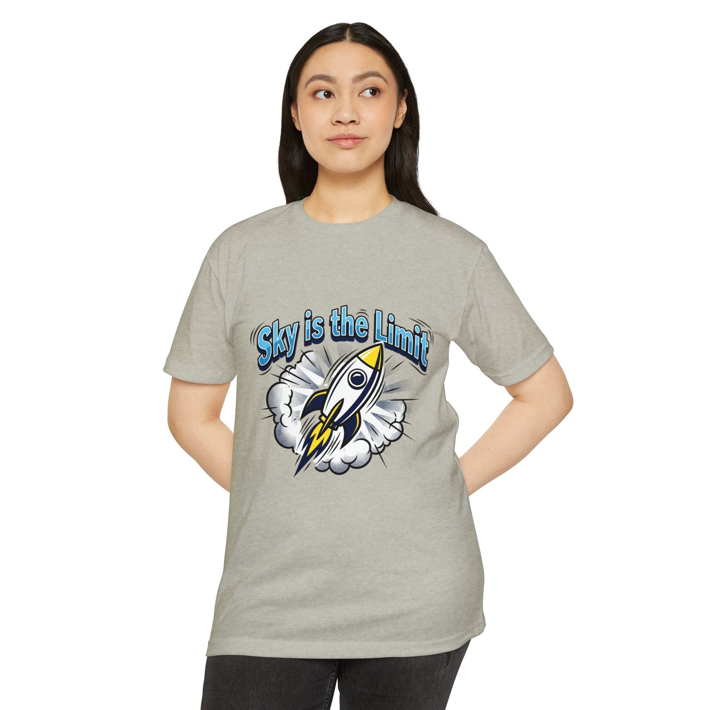 Sky Is the Limit Rocket T-Shirt — Inspirational Graphic Tee
