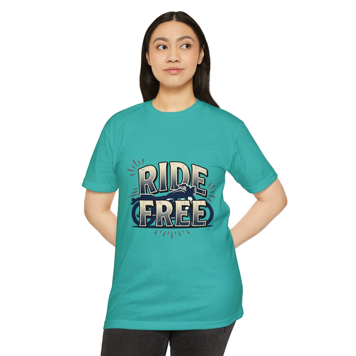 Ride Free Motorcycle T-Shirt — Vintage Biker Graphic Tee