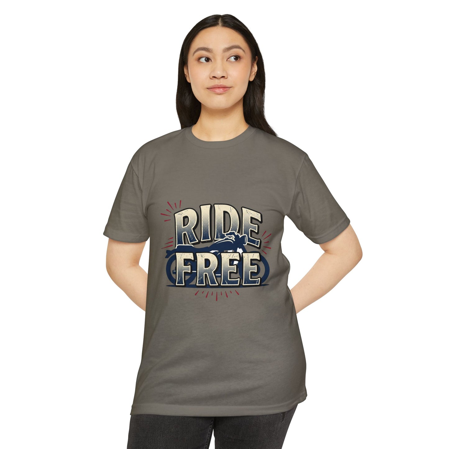 Ride Free Motorcycle T-Shirt — Vintage Biker Graphic Tee