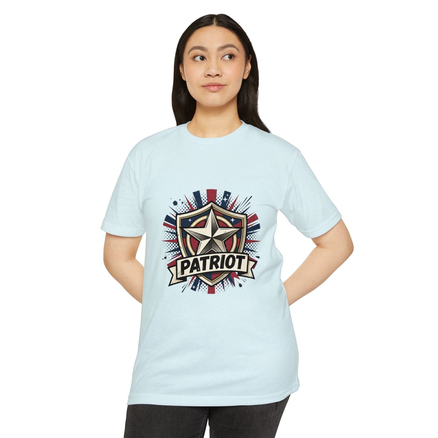 Patriot Shield T-Shirt — Vintage American Star Graphic Tee
