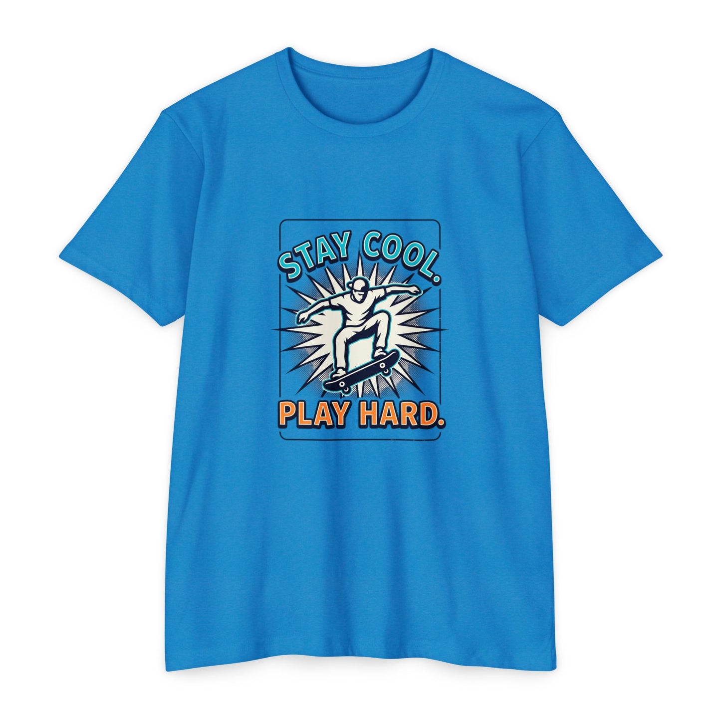 Stay Cool Play Hard Skateboard T-Shirt