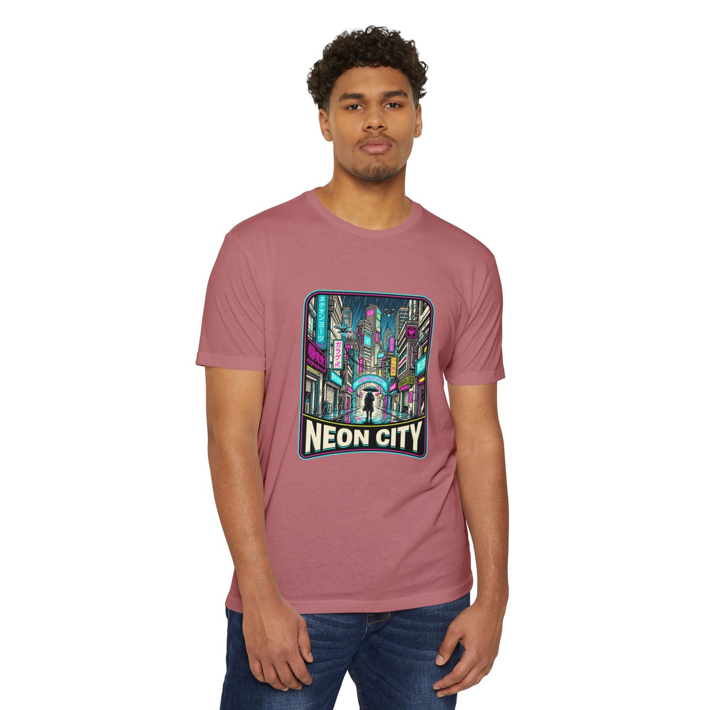 Neon City Retro Cyberpunk T-Shirt — Retro Cyberpunk Streetwear Tee