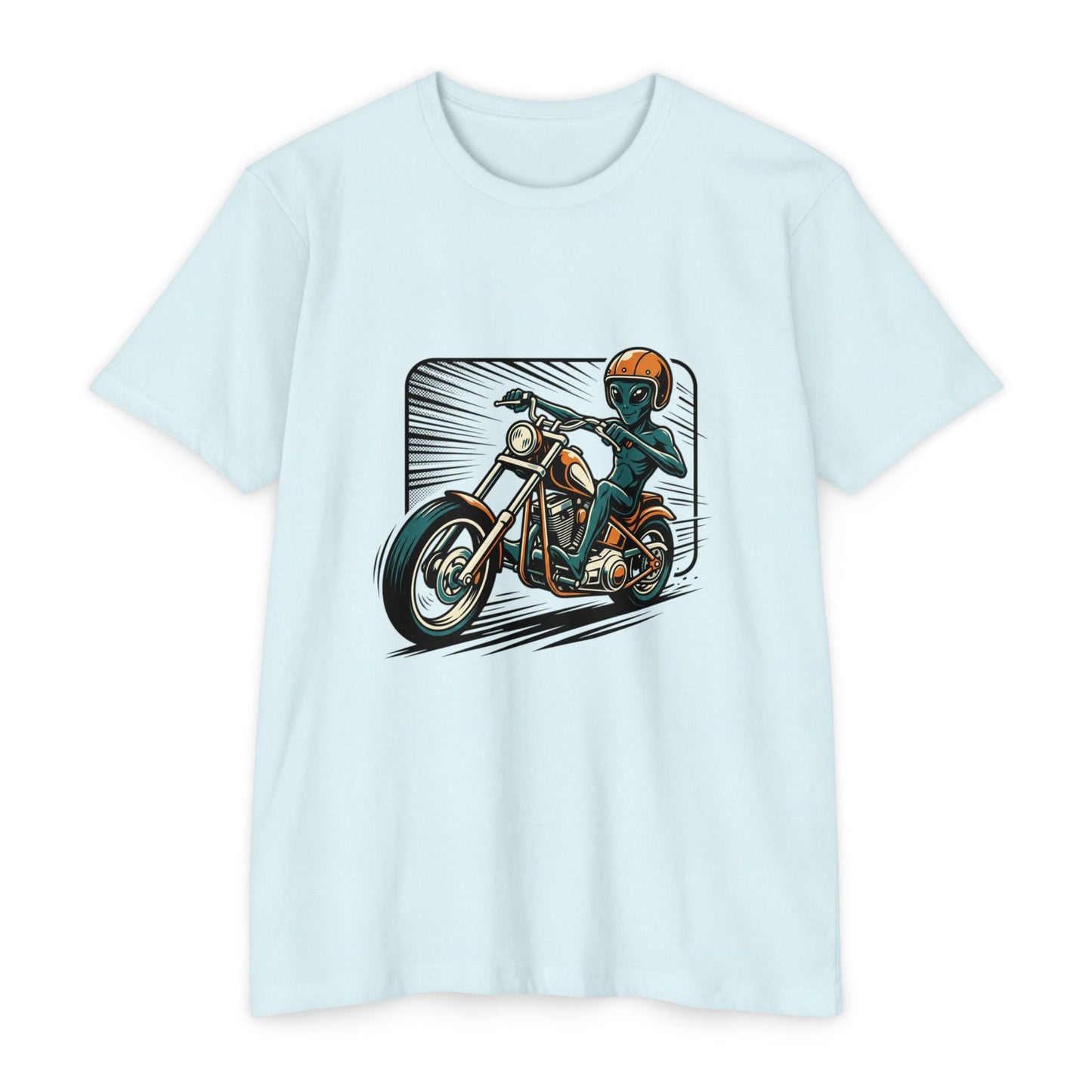 Motorcycle Rider Graphic T-Shirt — Retro Biker Design