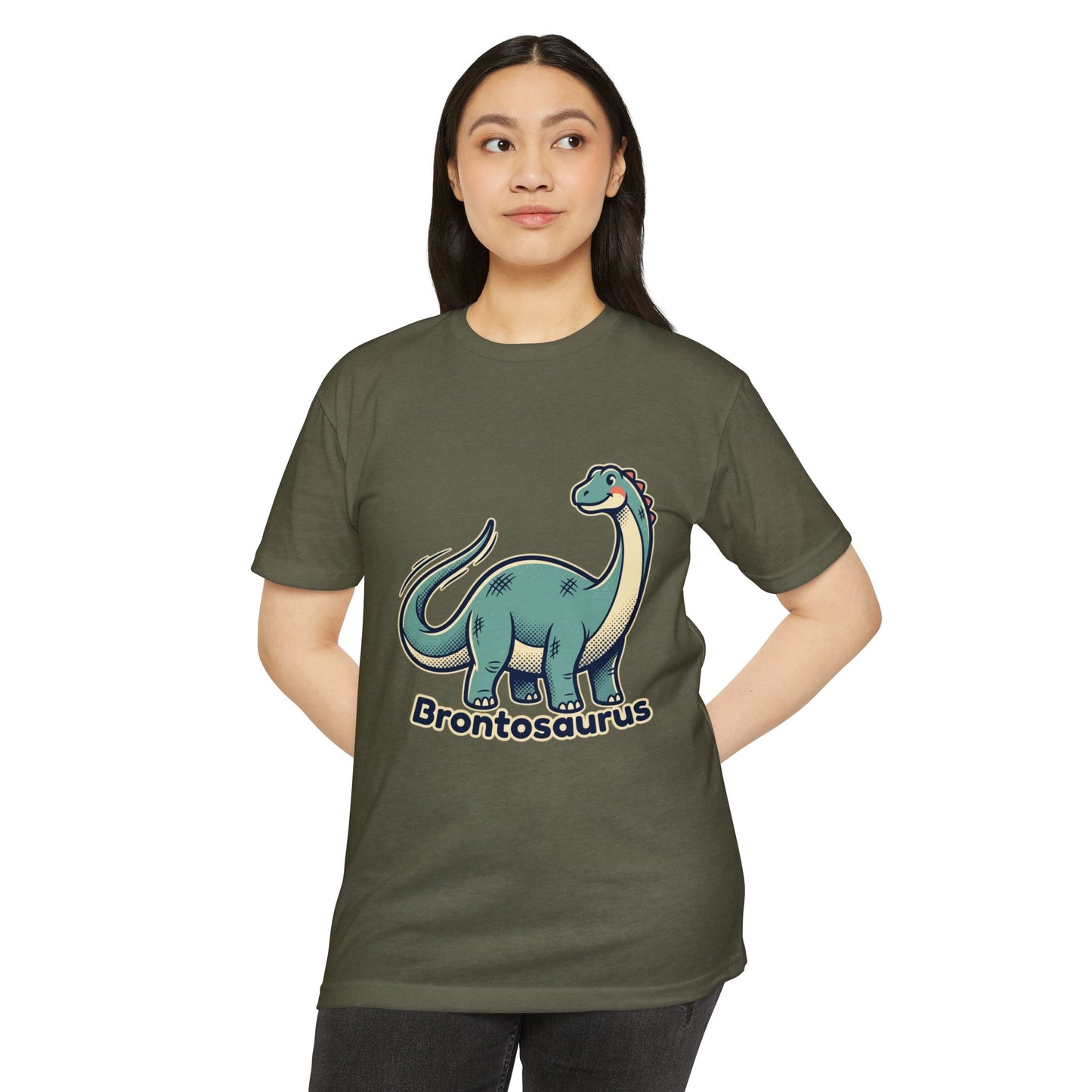 Brontosaurus Cute Dinosaur T-Shirt — Cute Dino Tee for Kids & Adults
