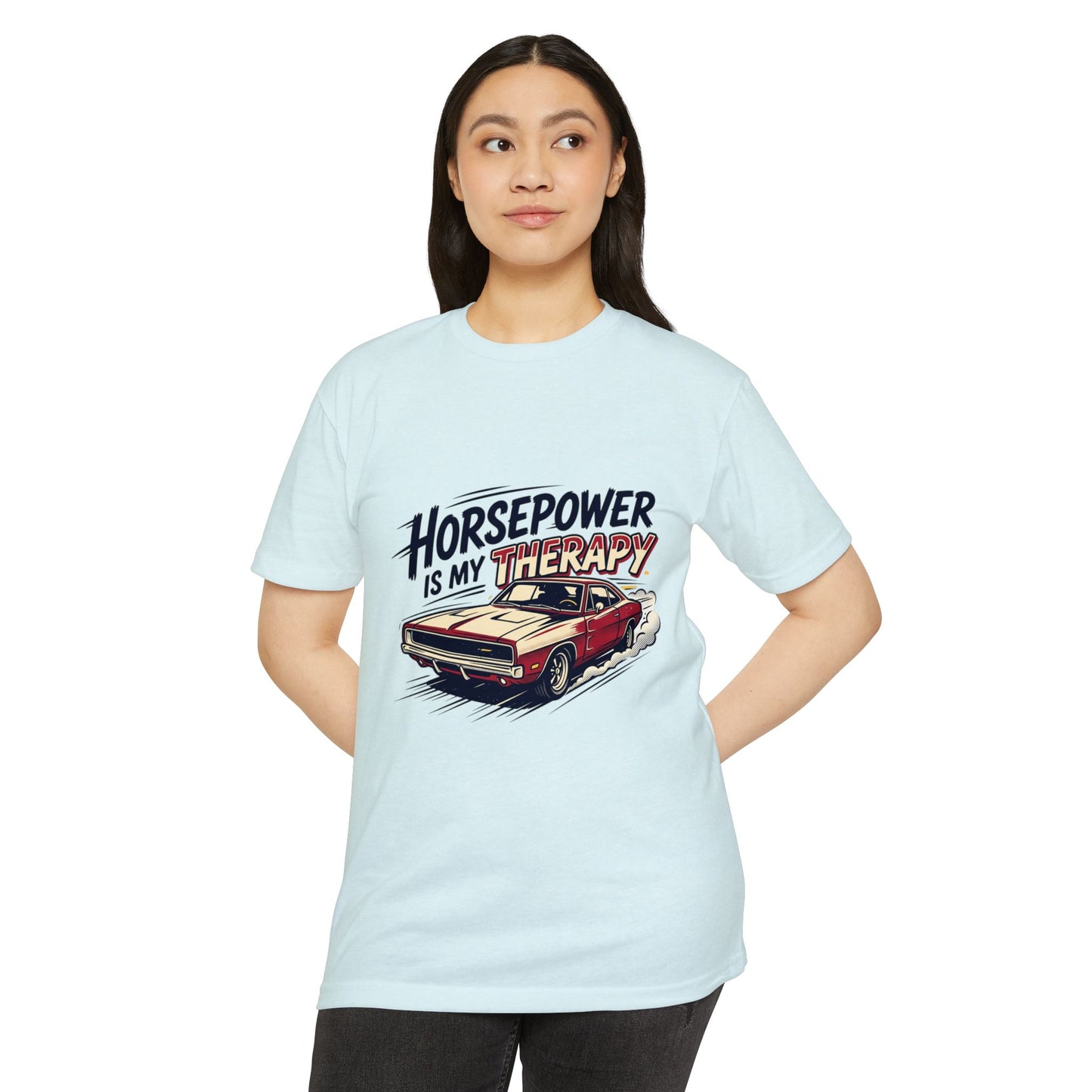 Horsepower Is My Therapy T-Shirt — Racing & Car Enthusiast Tee