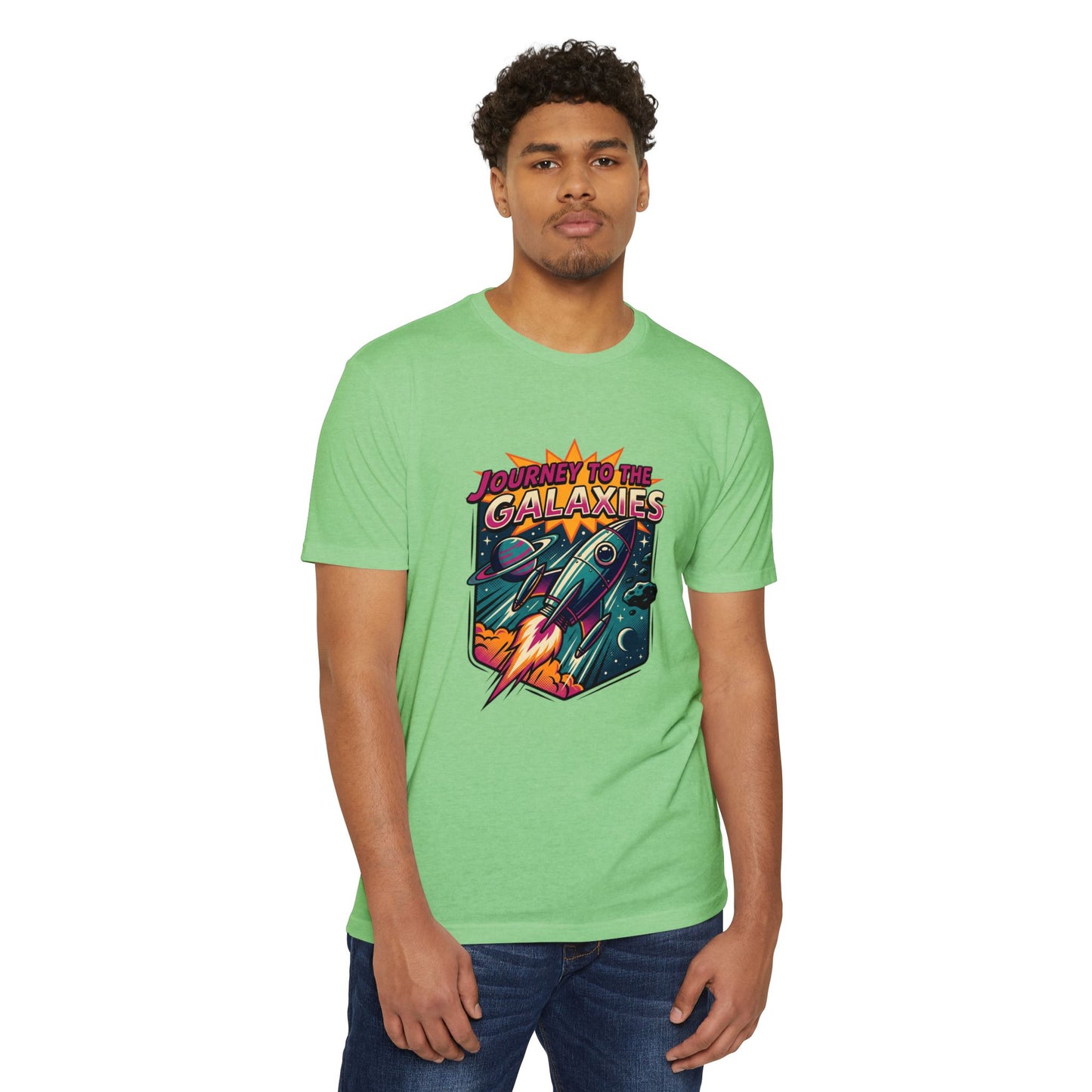 Journey to the Galaxies T-Shirt — Retro Rocket Space Tee