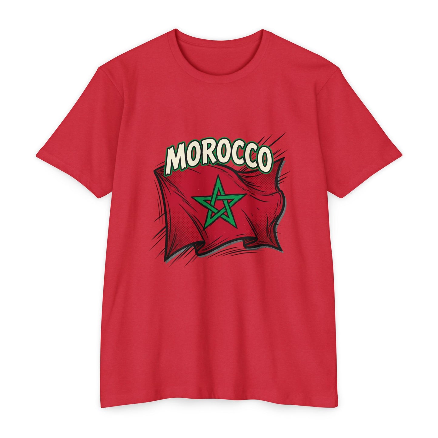 Morocco Flag Vintage Graphic T-Shirt — Moroccan Pride Tee
