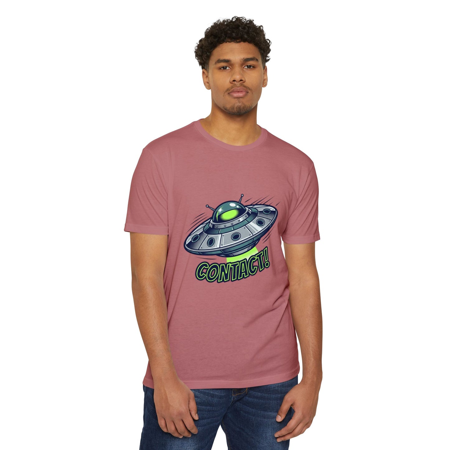 UFO Contact T-Shirt — Alien Spaceship Graphic Tee