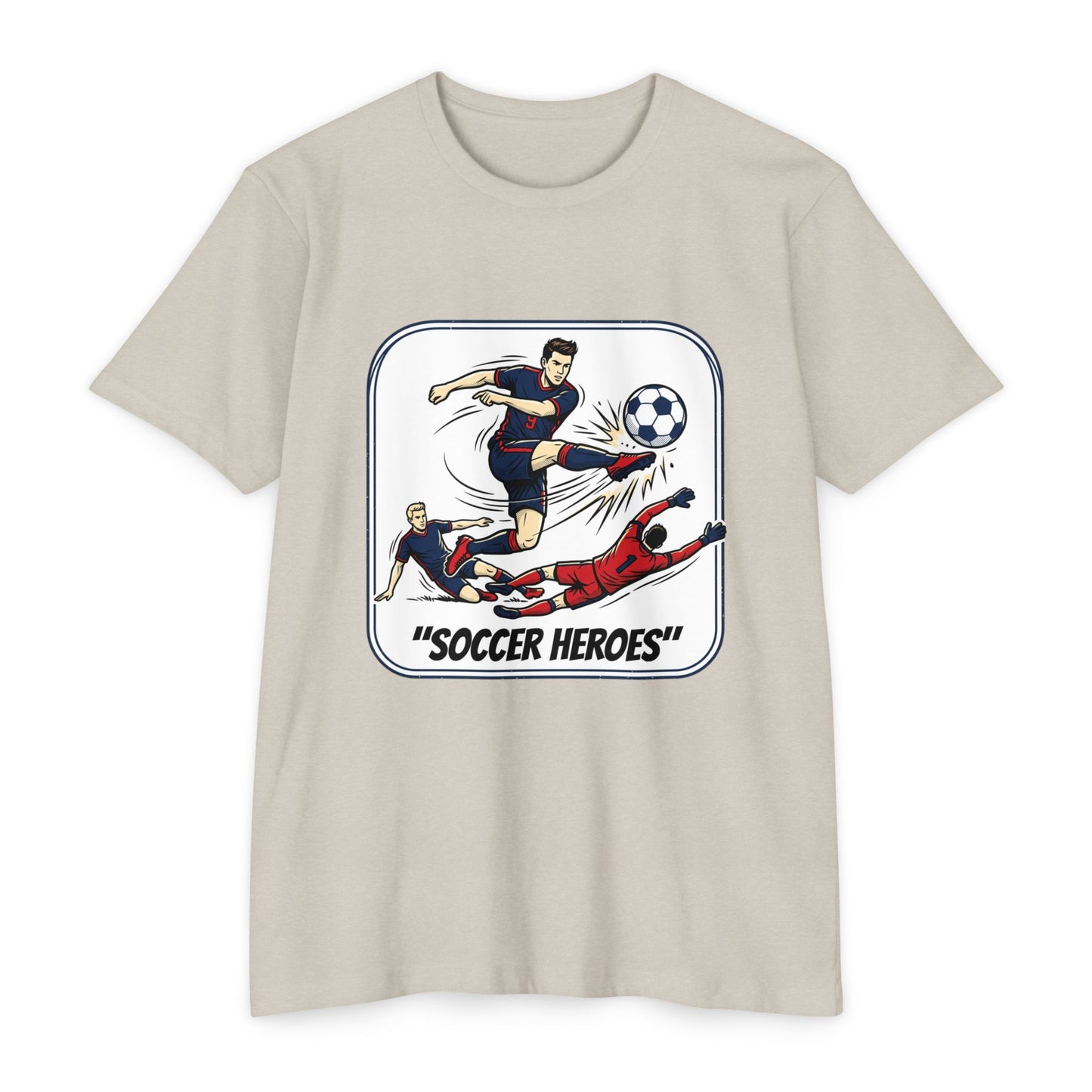 Soccer Heroes T-Shirt — Vintage Comic Soccer Graphic Tee