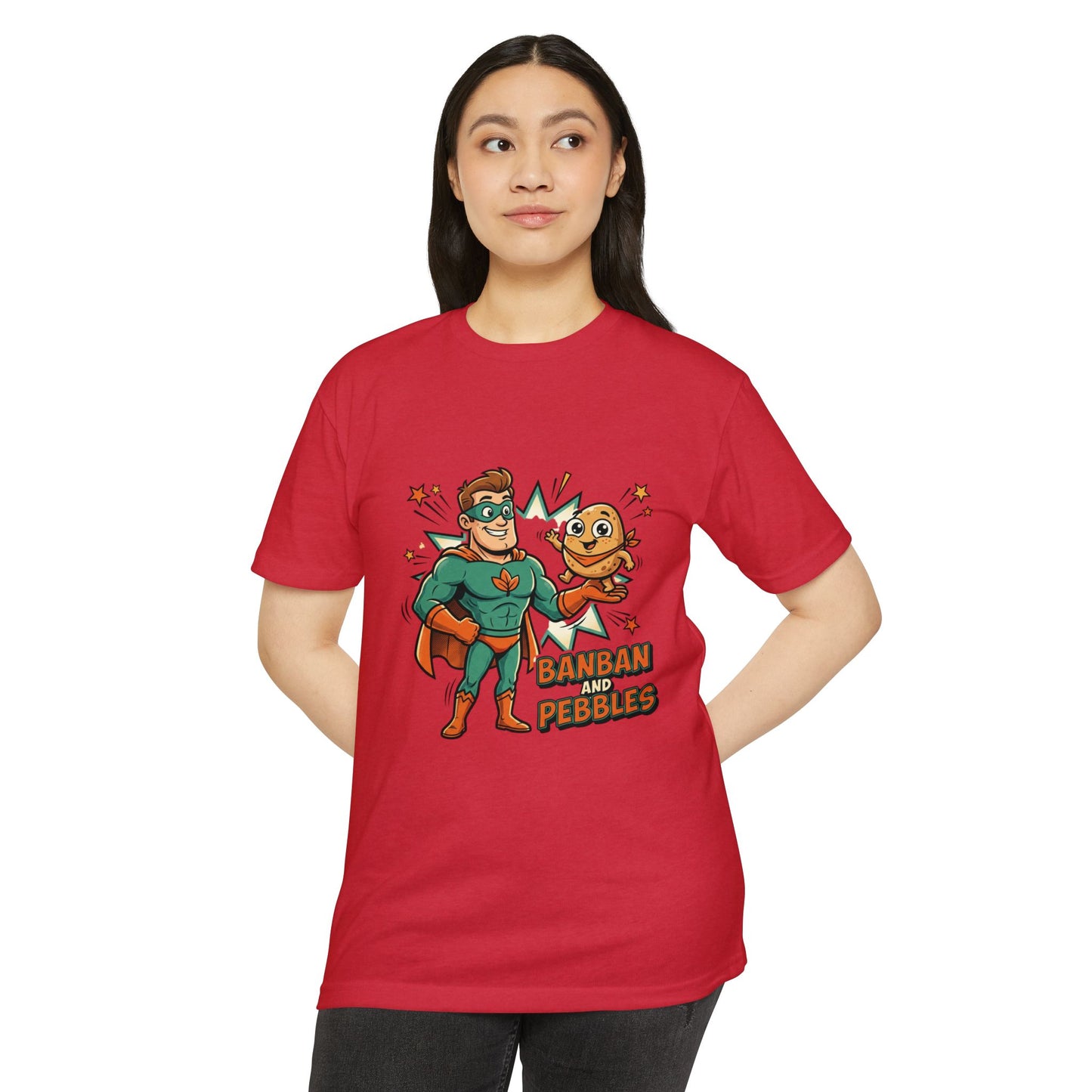 Banban and Pebbles Superhero Kids T-Shirt
