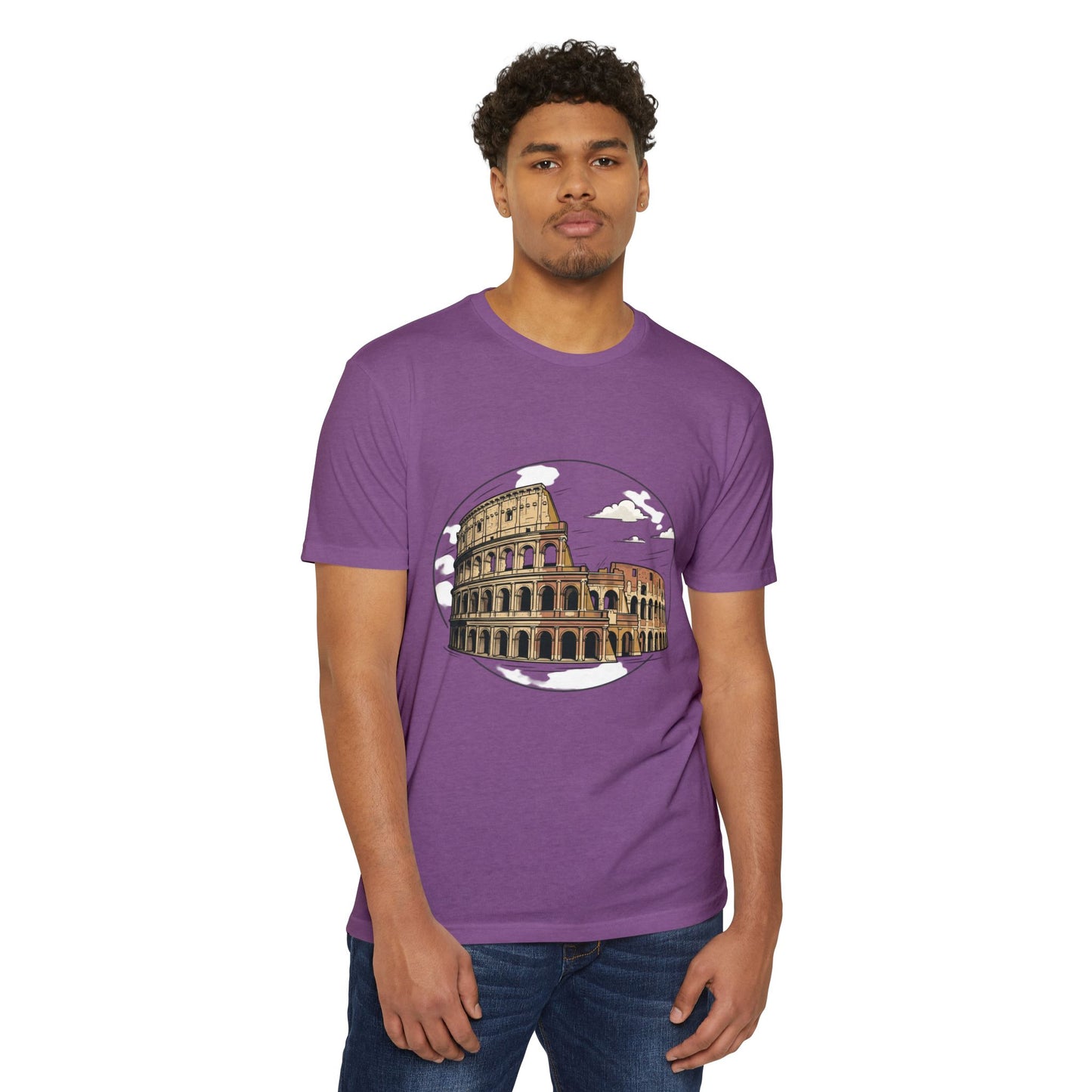 Colosseum Illustration Vintage Rome Travel T-Shirt