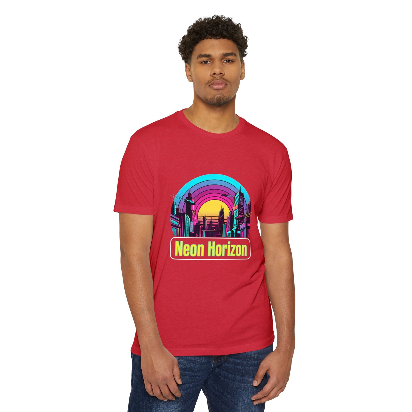 Neon Horizon Retro City T-Shirt