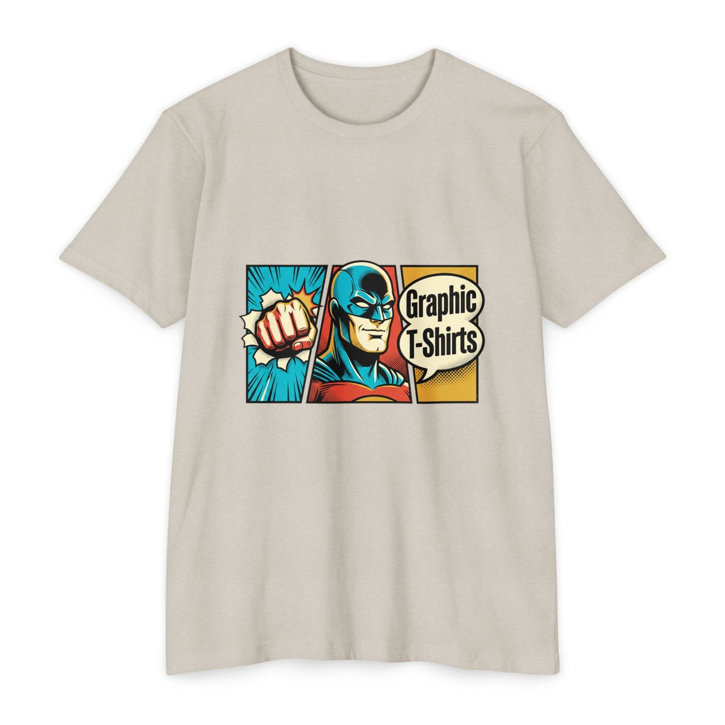 Retro Comic Superhero T-Shirt — Pop Art Graphic Tee