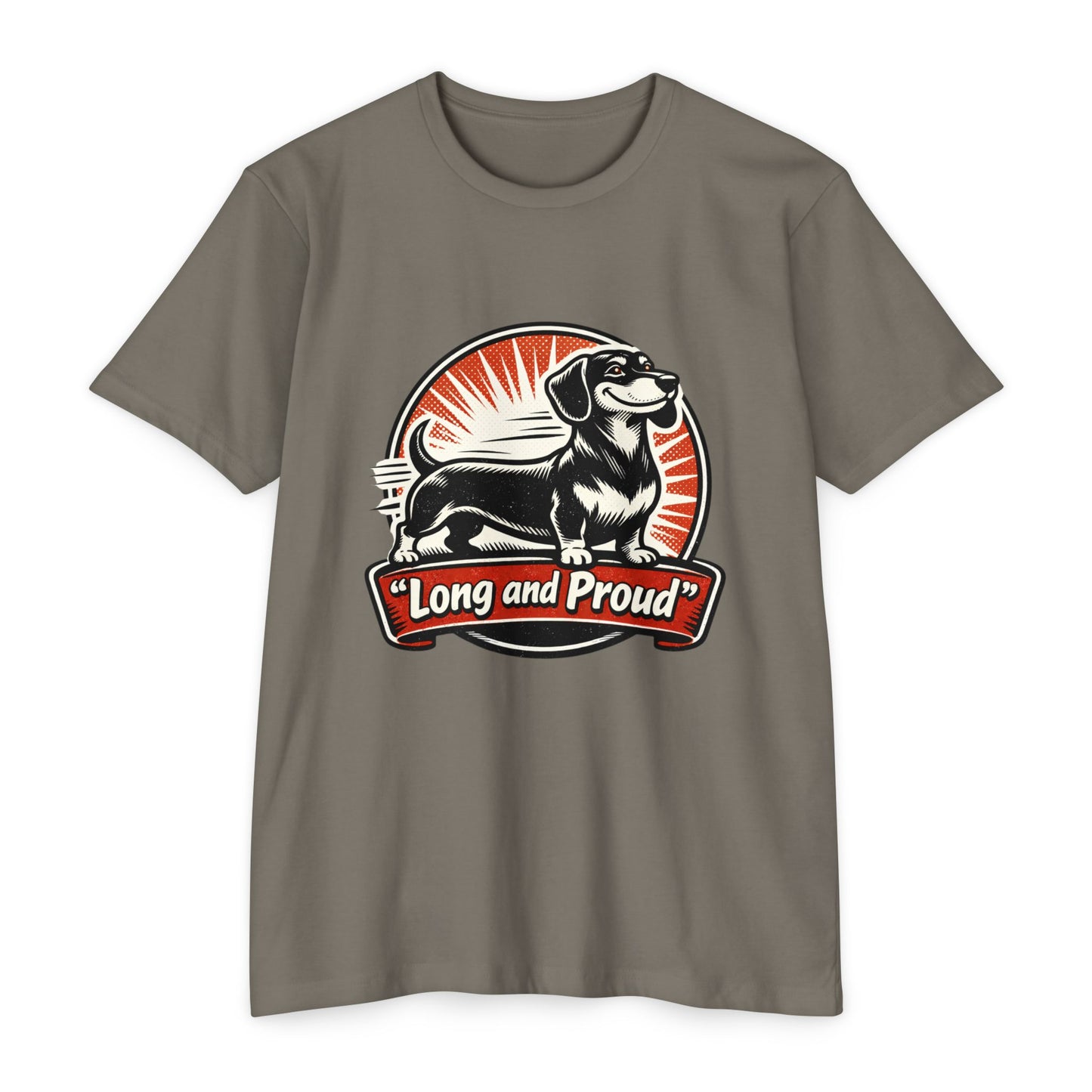 Long and Proud Dachshund T-Shirt — Cute Retro Wiener Dog Tee