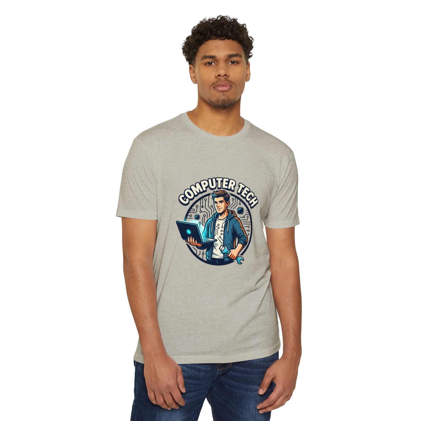Computer Tech T-Shirt — Retro IT Technician Graphic Tee