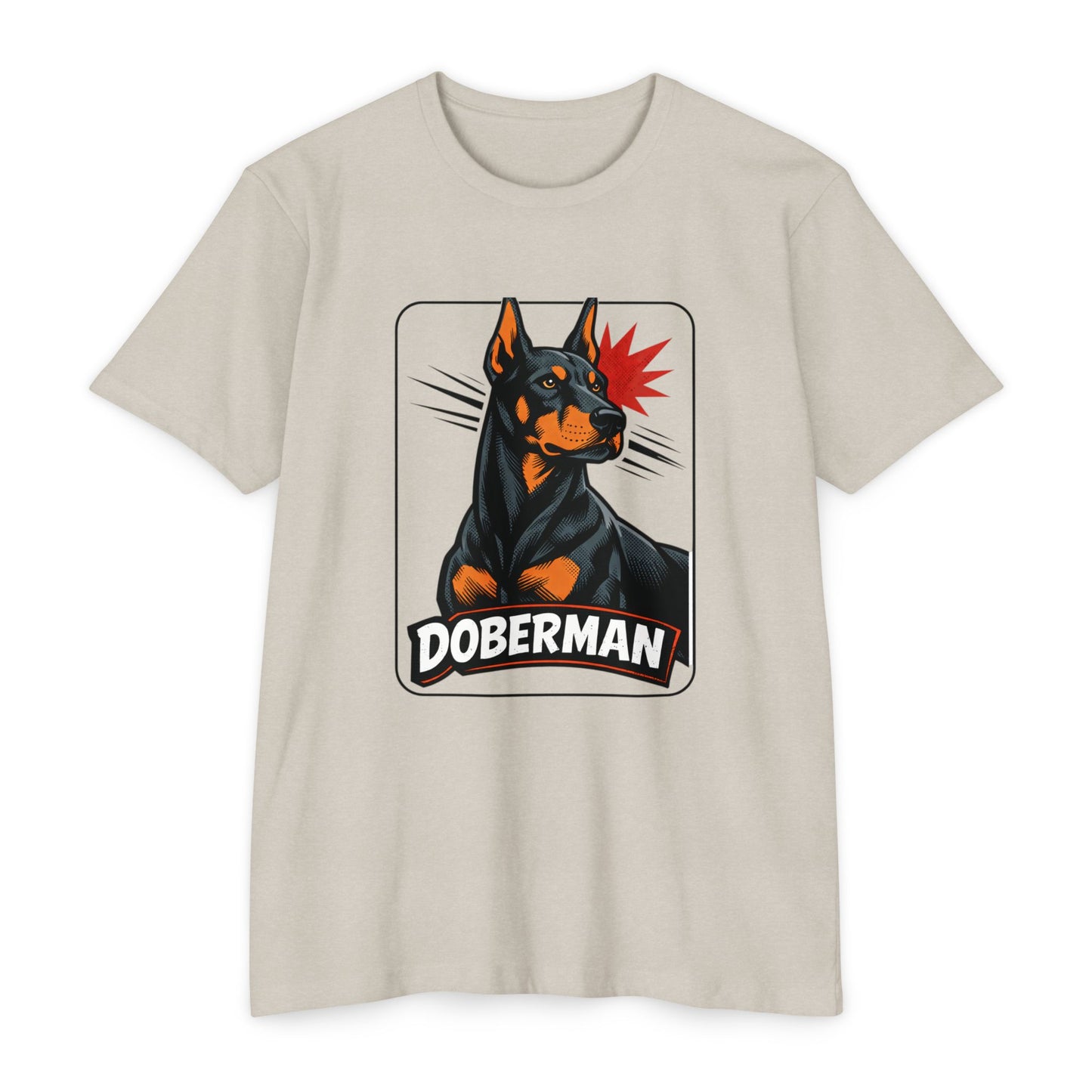 Doberman Graphic T-Shirt — Bold Vintage Canine Design